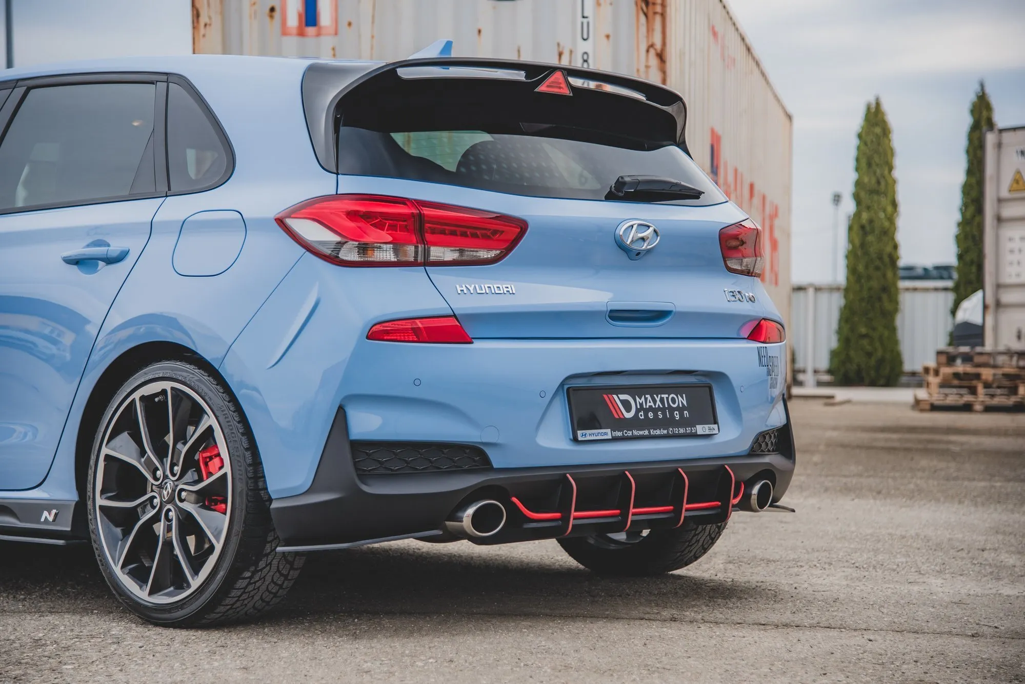 Diffuser V.1 Hyundai i30 III N 2017 -> | Street Pro Black Edition – bilde 2