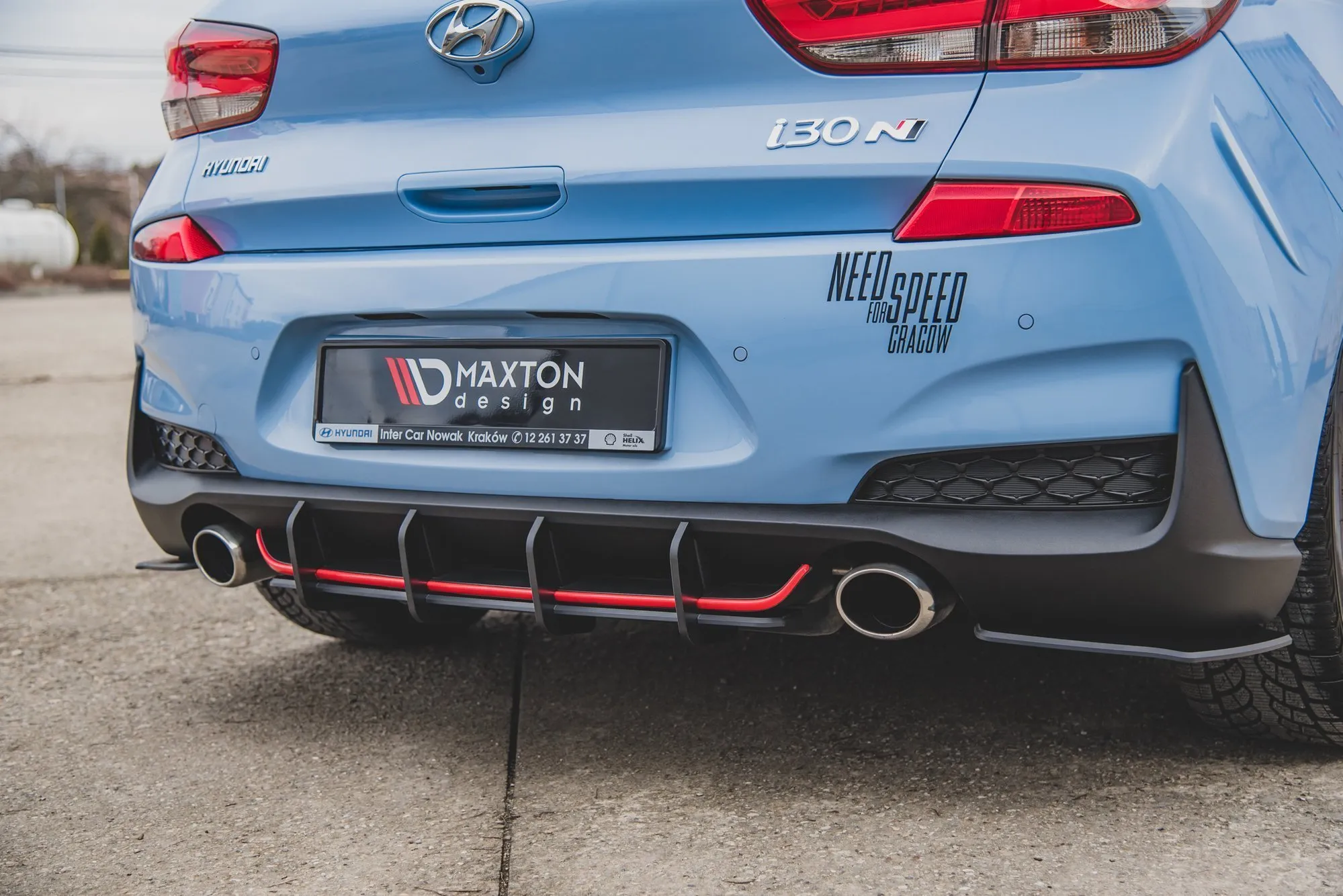 Diffuser V.1 Hyundai i30 III N 2017 -> | Street Pro Black Edition – bilde 3