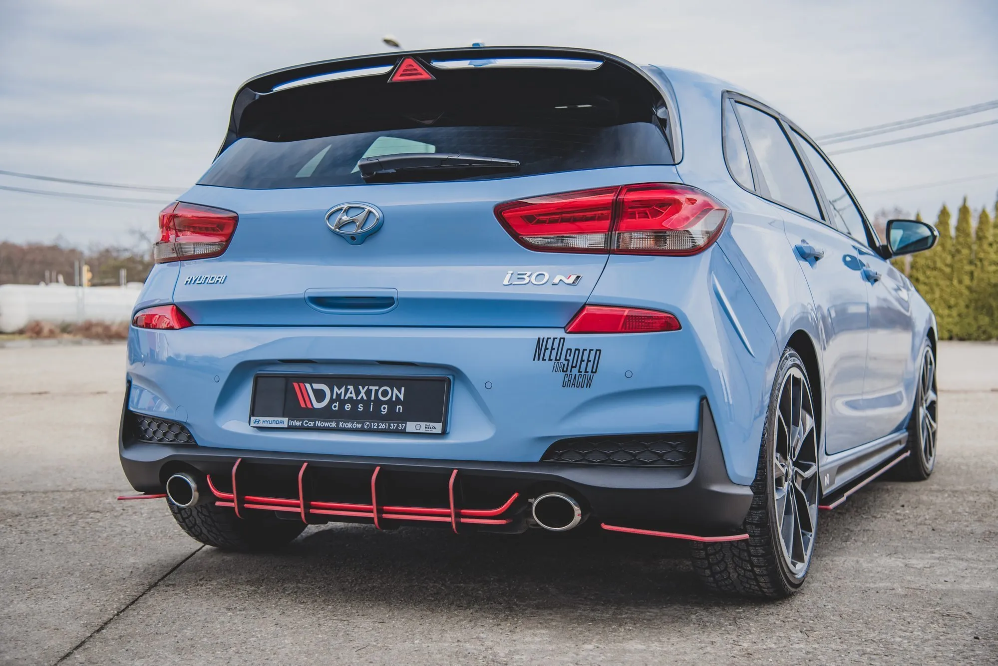 Diffuser V.1 Hyundai i30 III N 2017 -> | Street Pro Black Edition – bilde 7