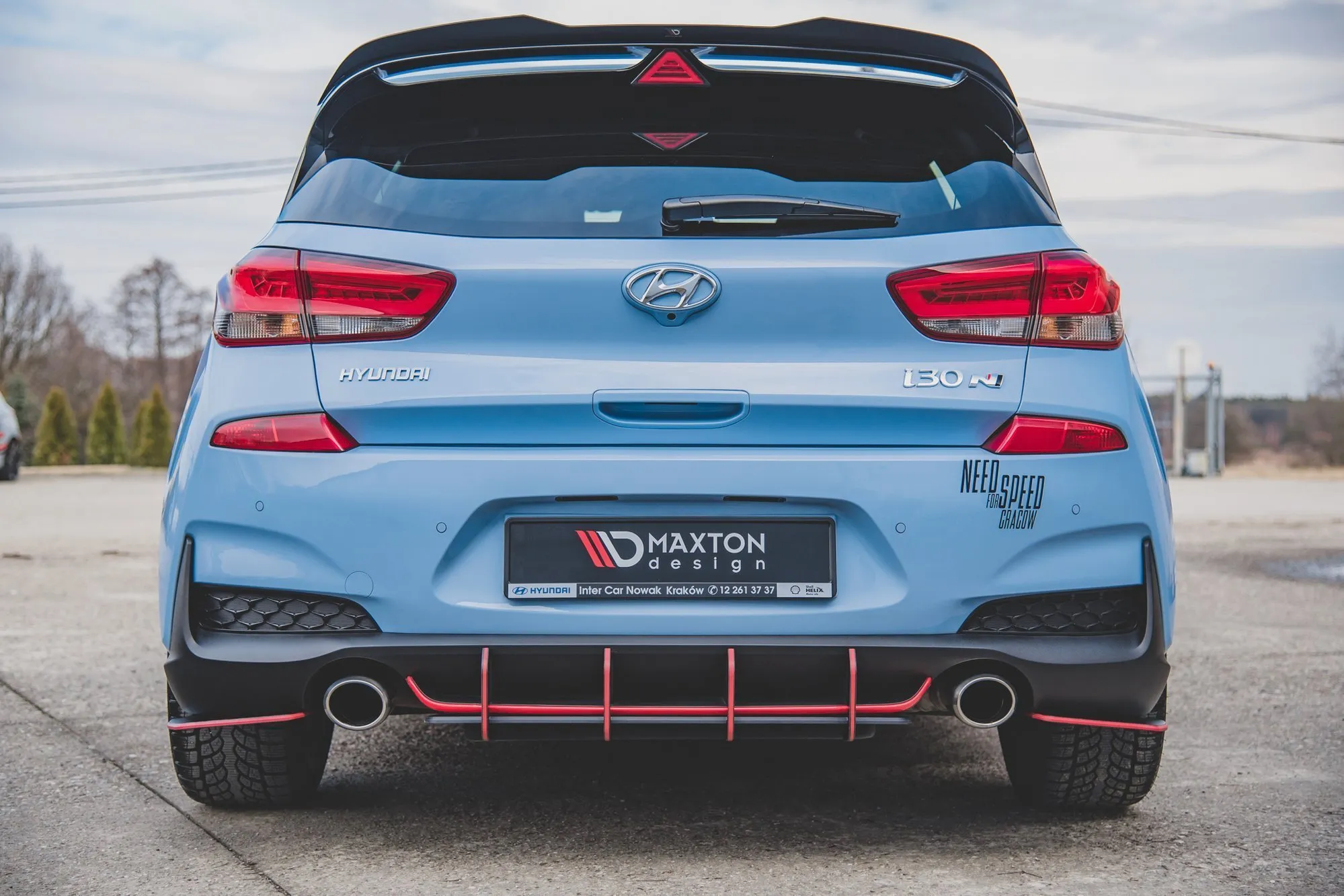 Diffuser V.1 Hyundai i30 III N 2017 -> | Street Pro Black Edition – bilde 8