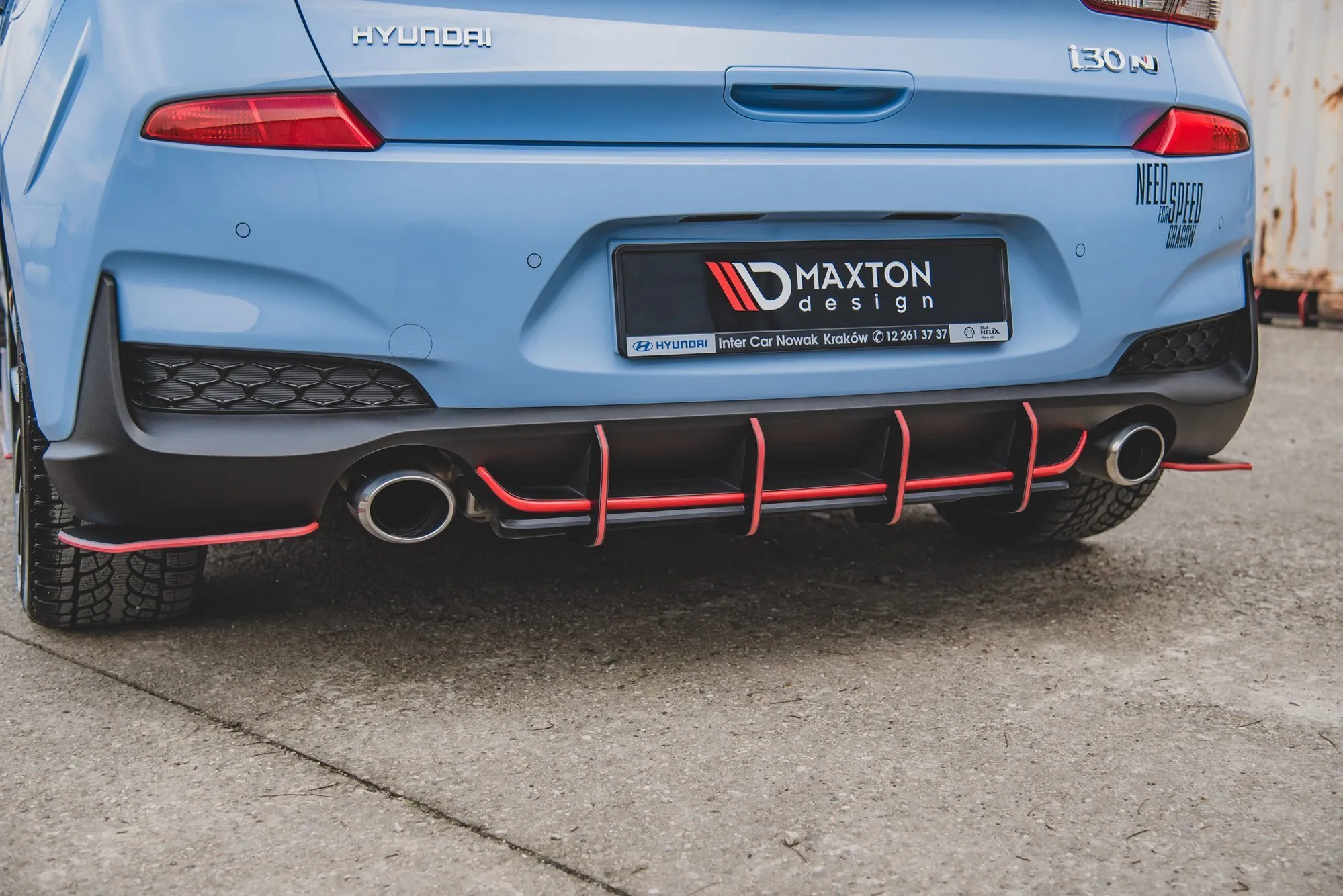 Diffuser V.1 Hyundai i30 III N 2017 -> | Street Pro Black Edition – bilde 9