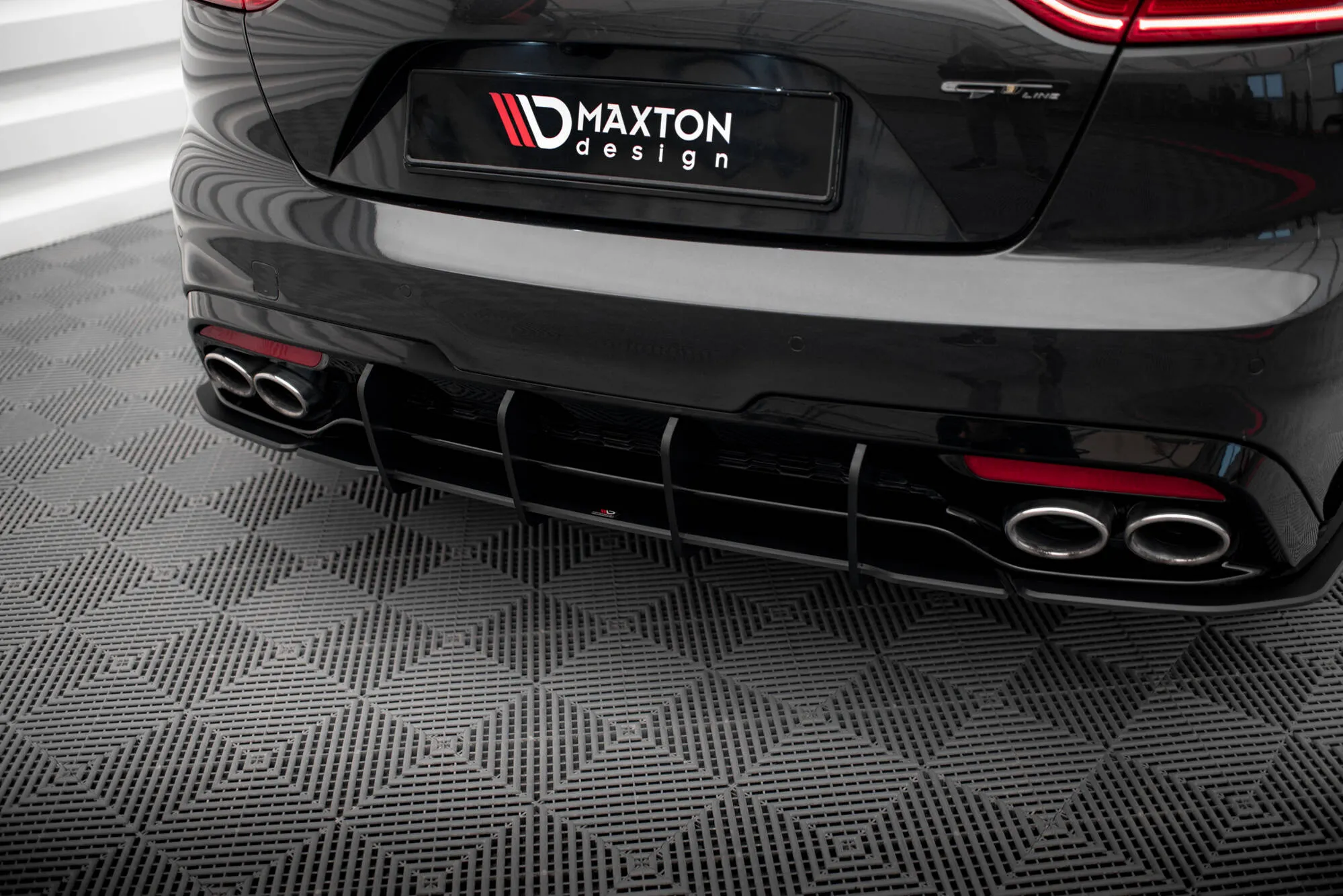 Diffuser V.1 Kia Stinger GT-Line 2017 - 2023 | Street Pro Black Edition