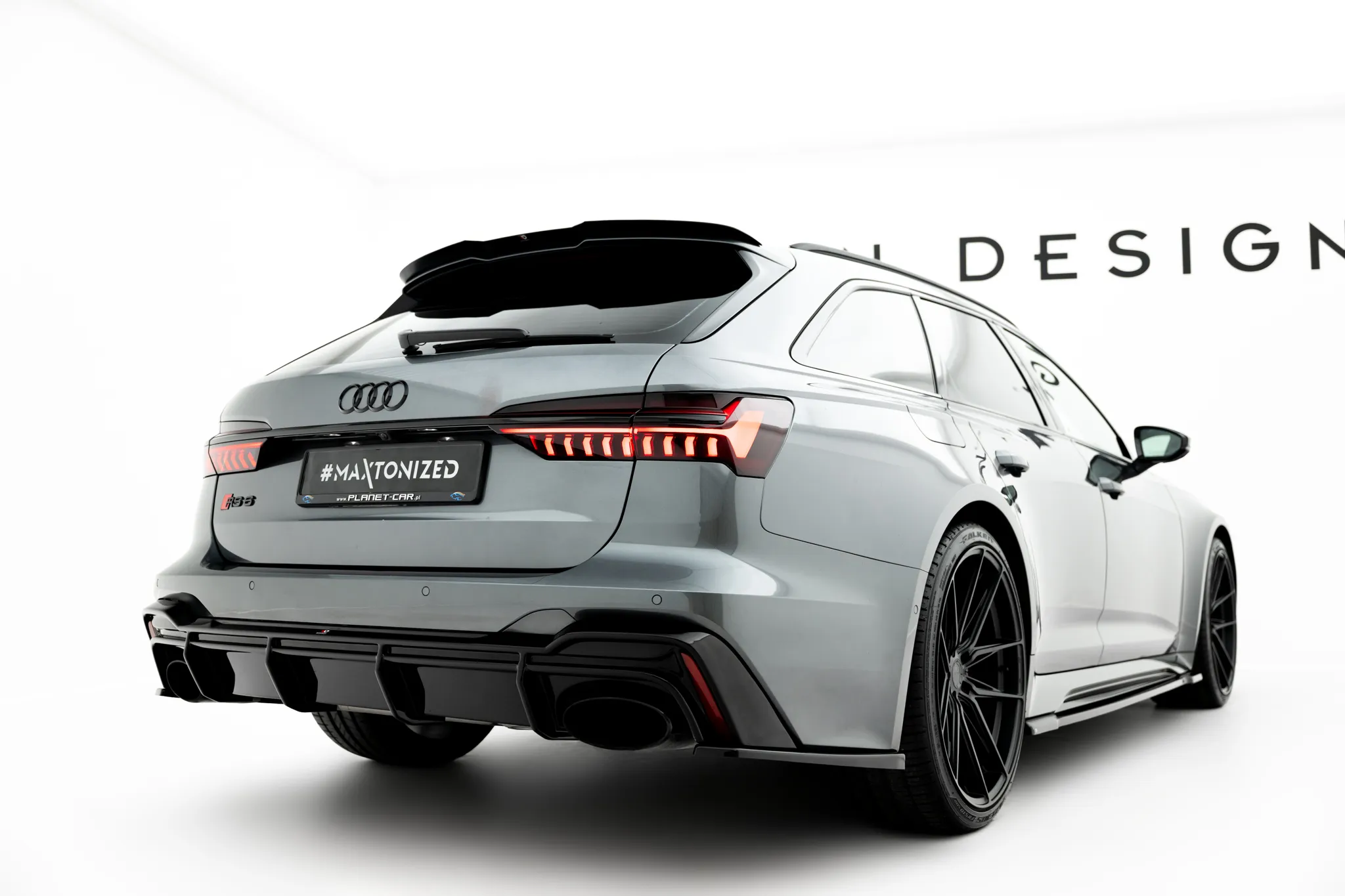 Diffuser V.1 V.1 Audi RS6 C8 2019-> / Audi RS7 C8 2019-> (v2) | Glossy Black Edition