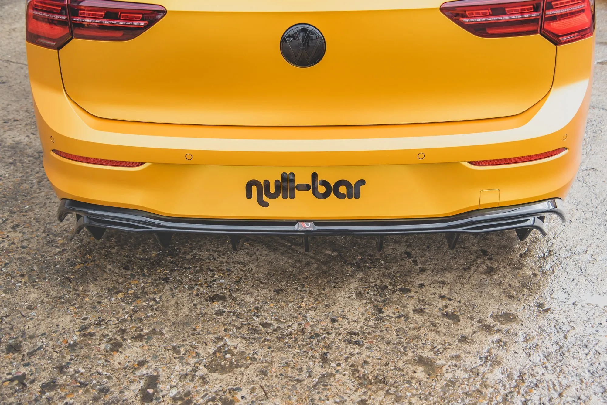 Diffuser V.1 VW Golf VIII 2019-> / VW Golf VIII R-line 2019-> | Glossy Black Edition – bilde 4