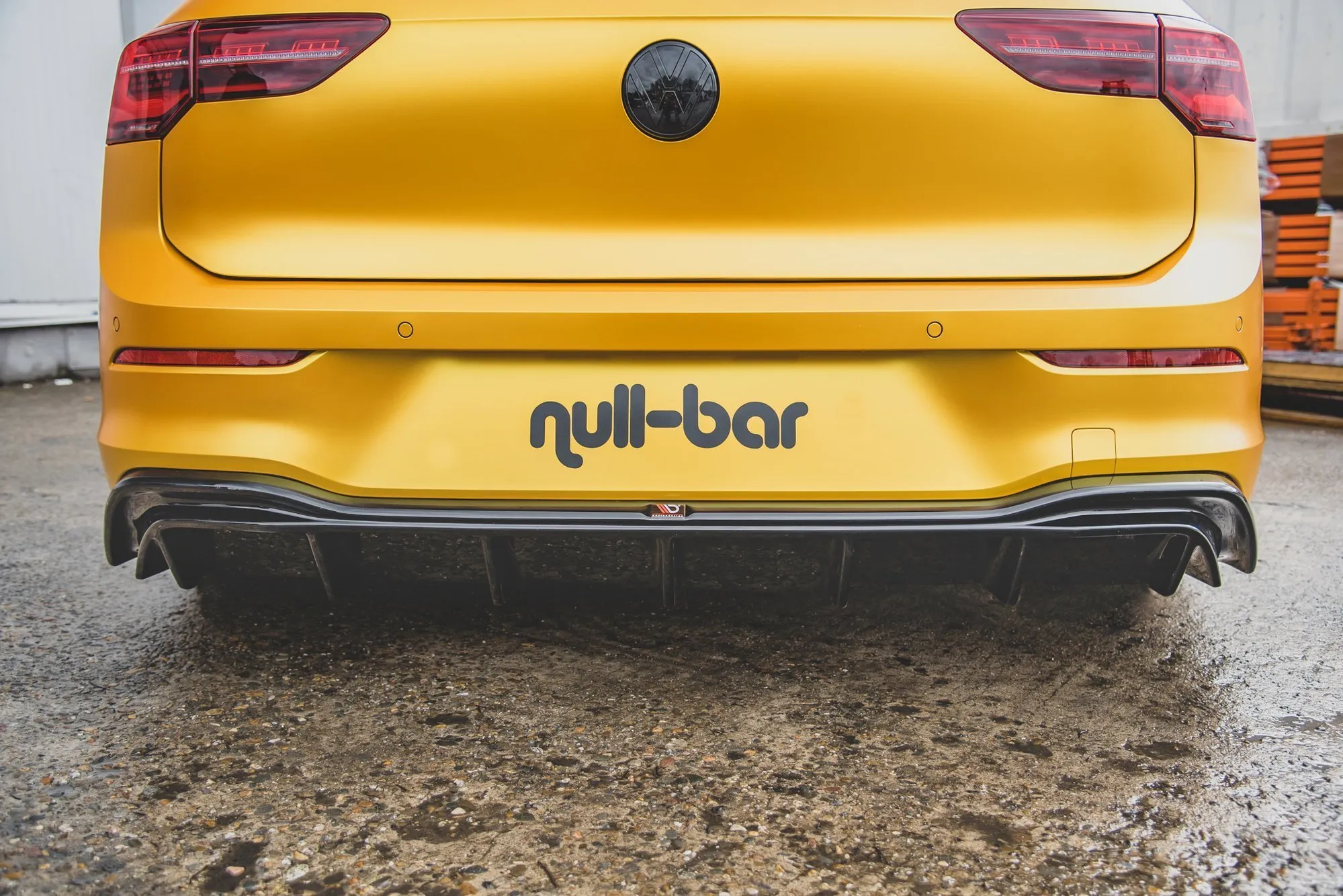 Diffuser V.1 VW Golf VIII 2019-> / VW Golf VIII R-line 2019-> | Glossy Black Edition – bilde 5