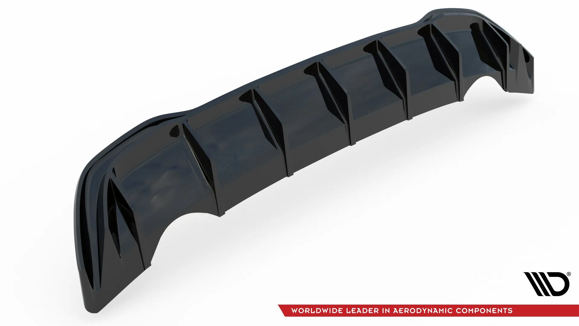 Diffuser V.1 VW Golf VIII 2019-> / VW Golf VIII R-line 2019-> | Glossy Black Edition – bilde 6