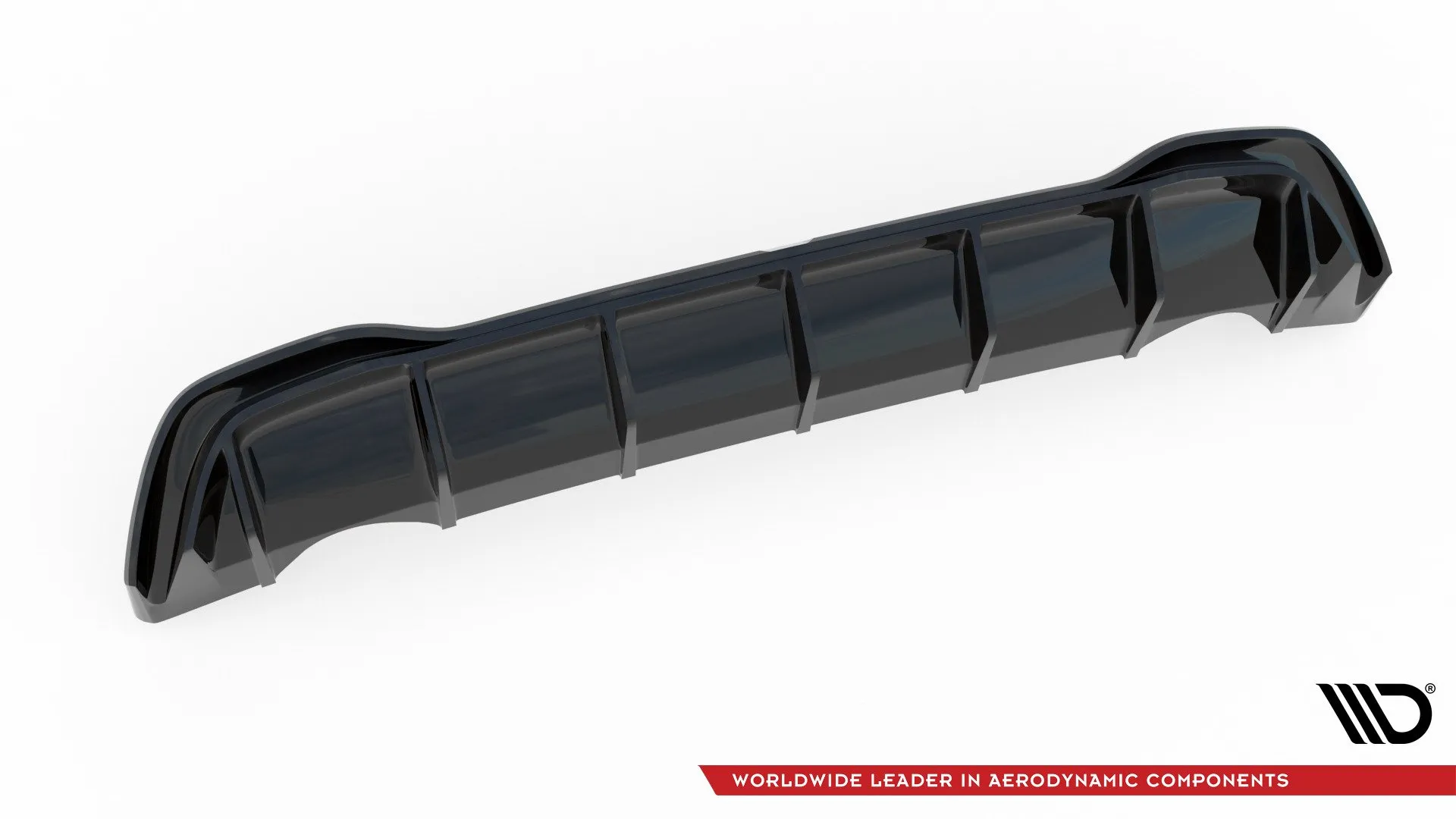 Diffuser V.1 VW Golf VIII 2019-> / VW Golf VIII R-line 2019-> | Glossy Black Edition – bilde 7