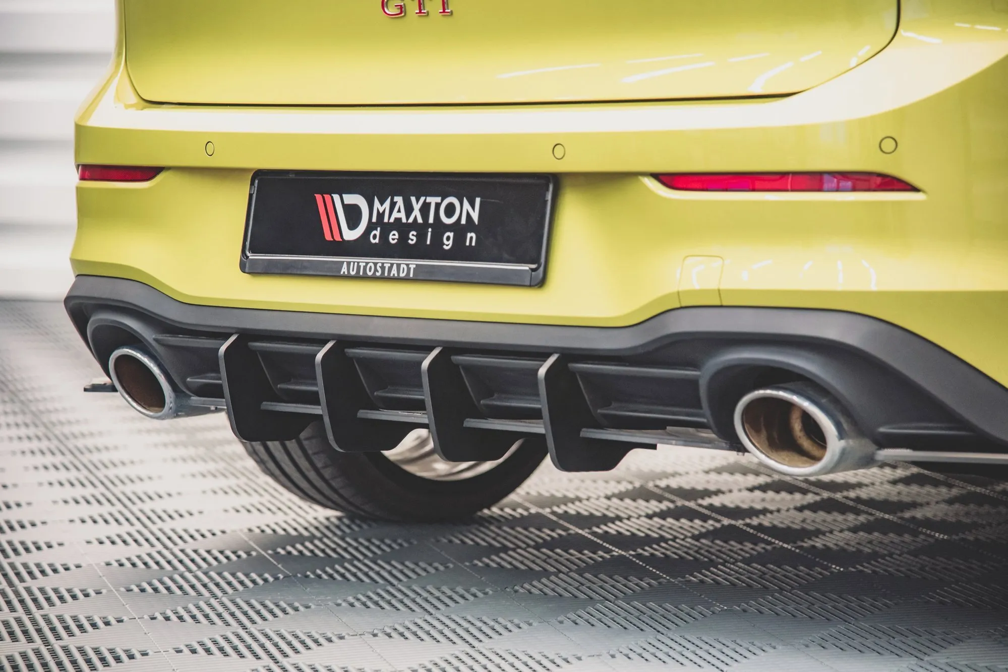 Diffuser V.1 VW Golf VIII GTI Clubsport 2020-> | Street Pro Black Edition