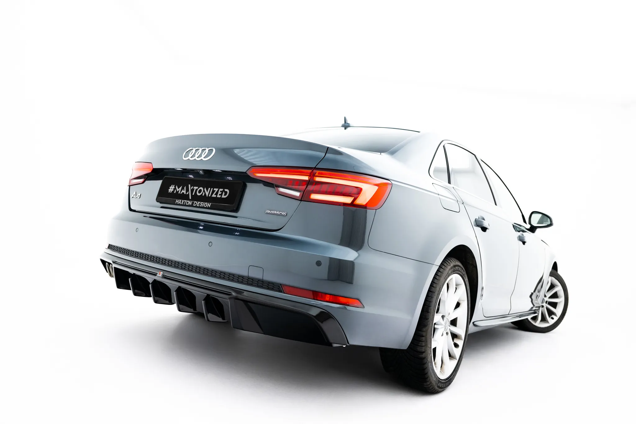 Diffuser V.2 Audi A4 B9 2015 - 2019 | Glossy Black Edition – bilde 2