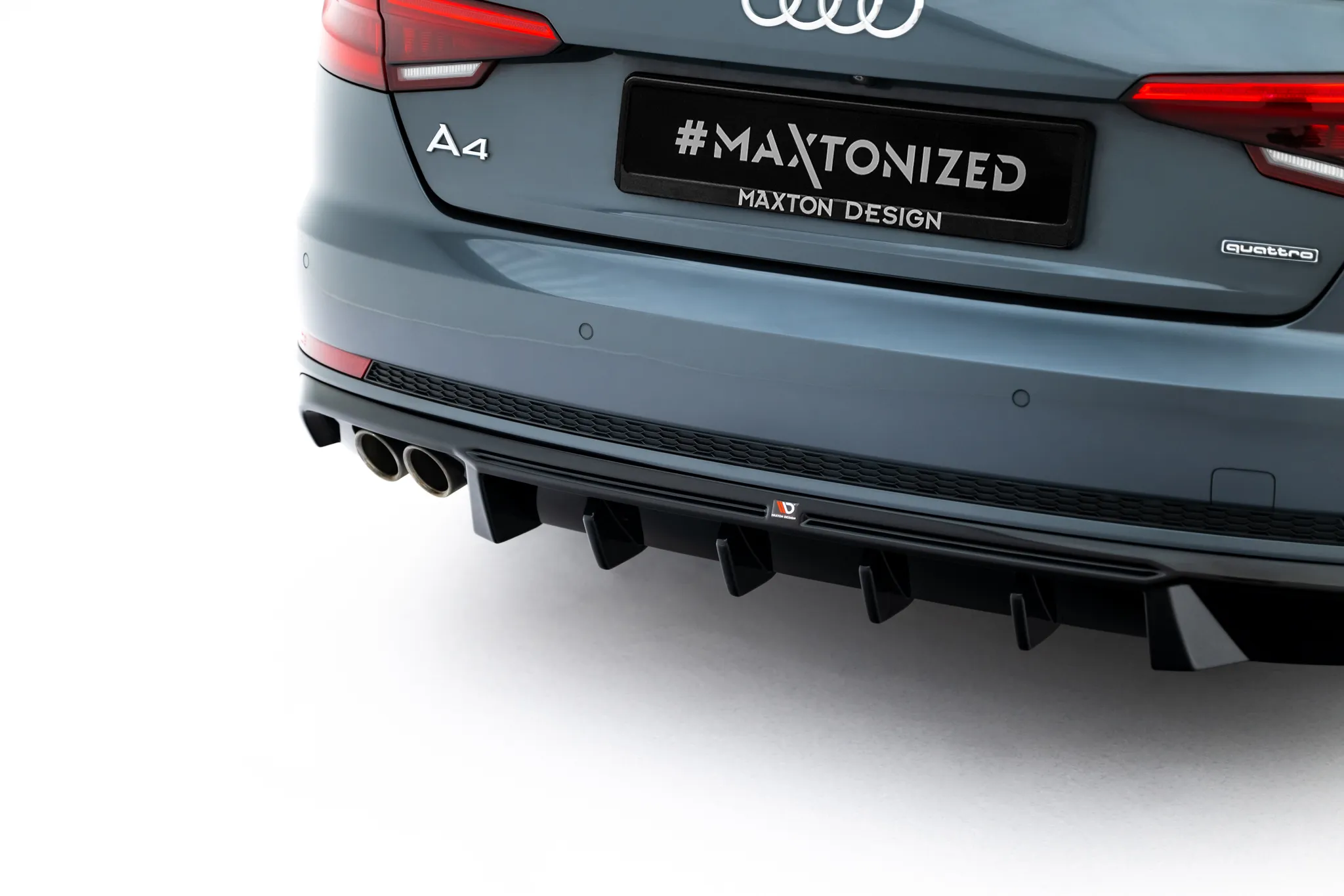 Diffuser V.2 Audi A4 B9 2015 - 2019 | Glossy Black Edition – bilde 3
