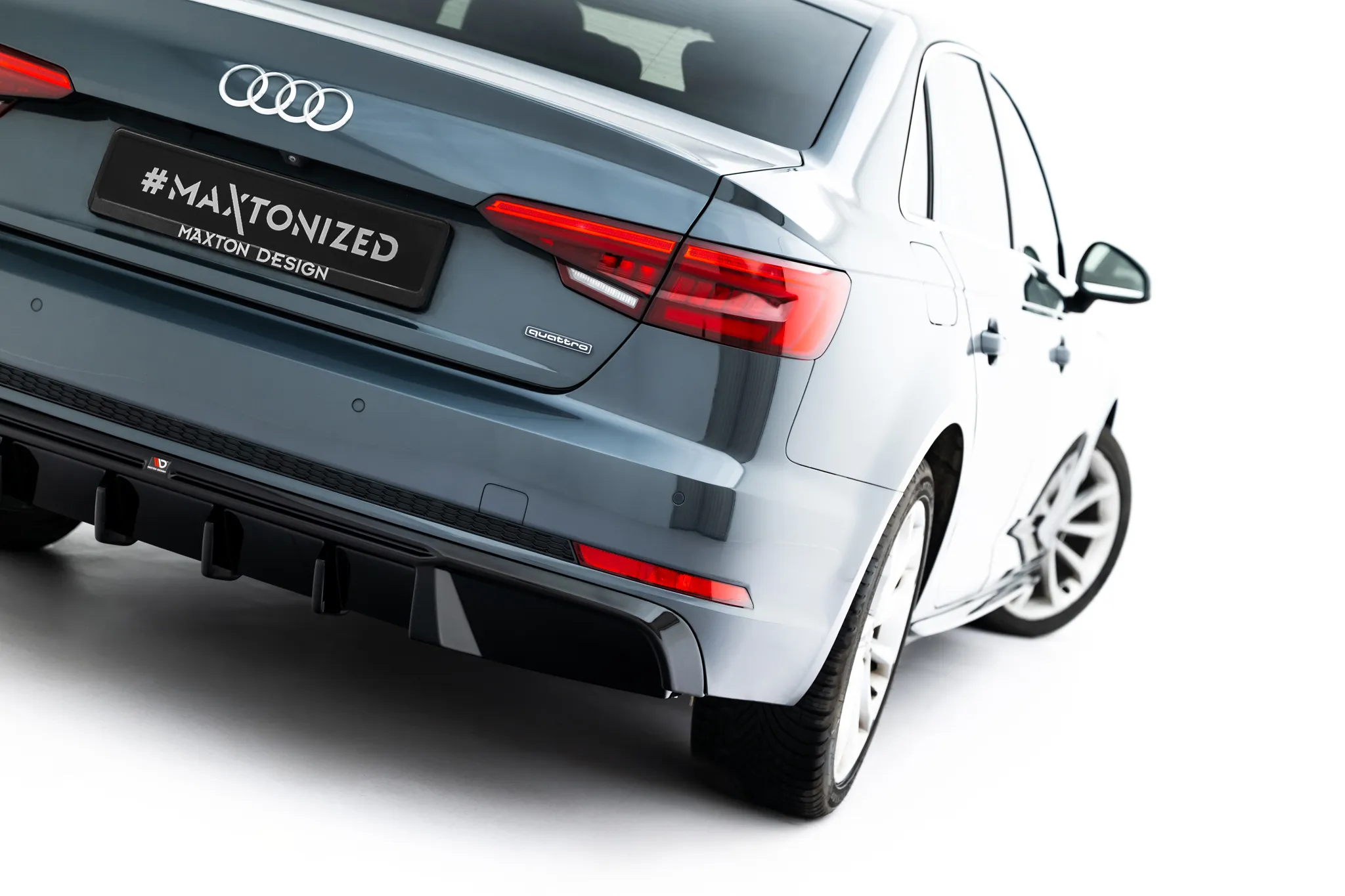 Diffuser V.2 Audi A4 B9 2015 - 2019 | Glossy Black Edition – bilde 5