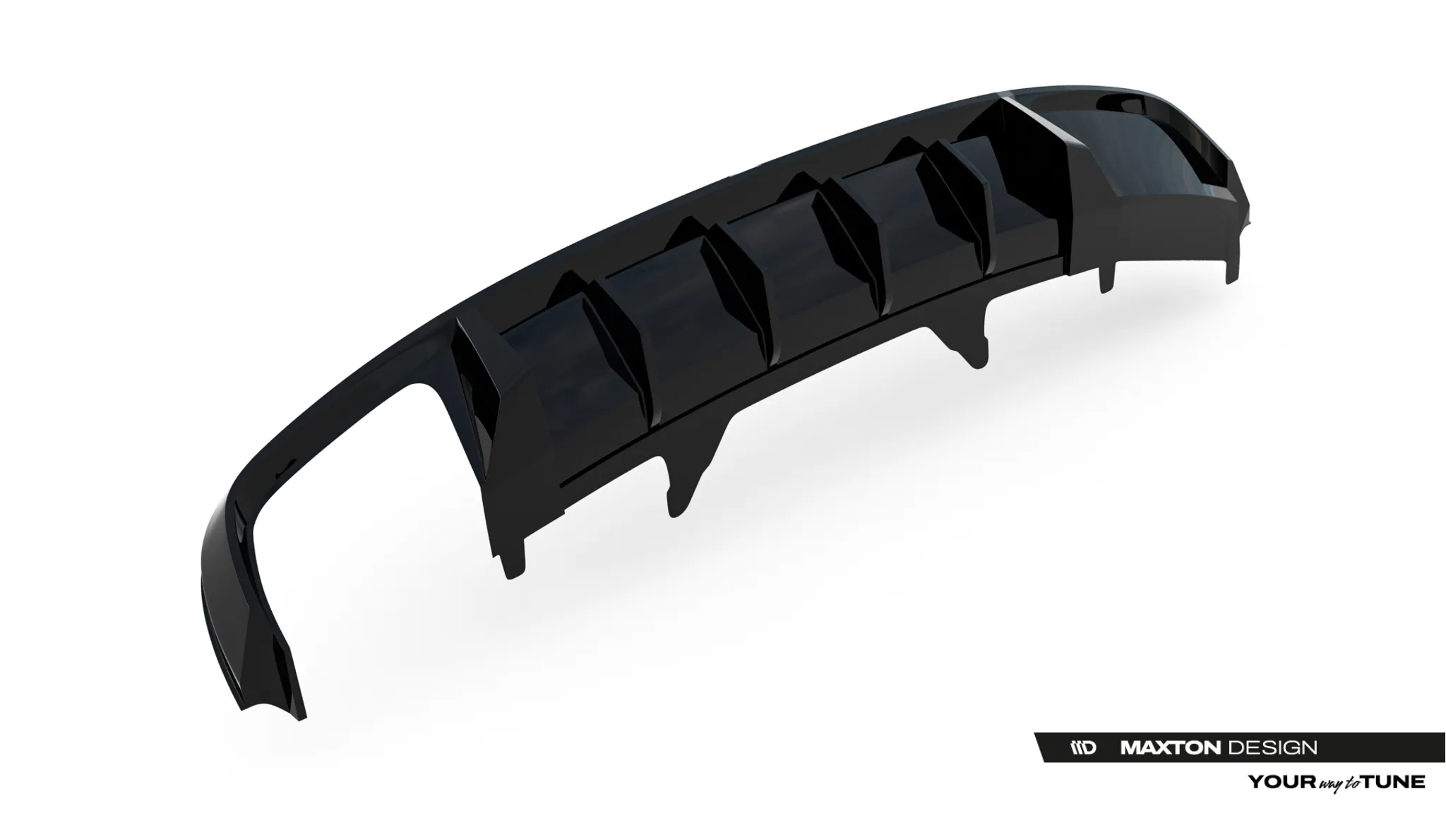 Diffuser V.2 Audi A4 B9 2015 - 2019 | Glossy Black Edition – bilde 8
