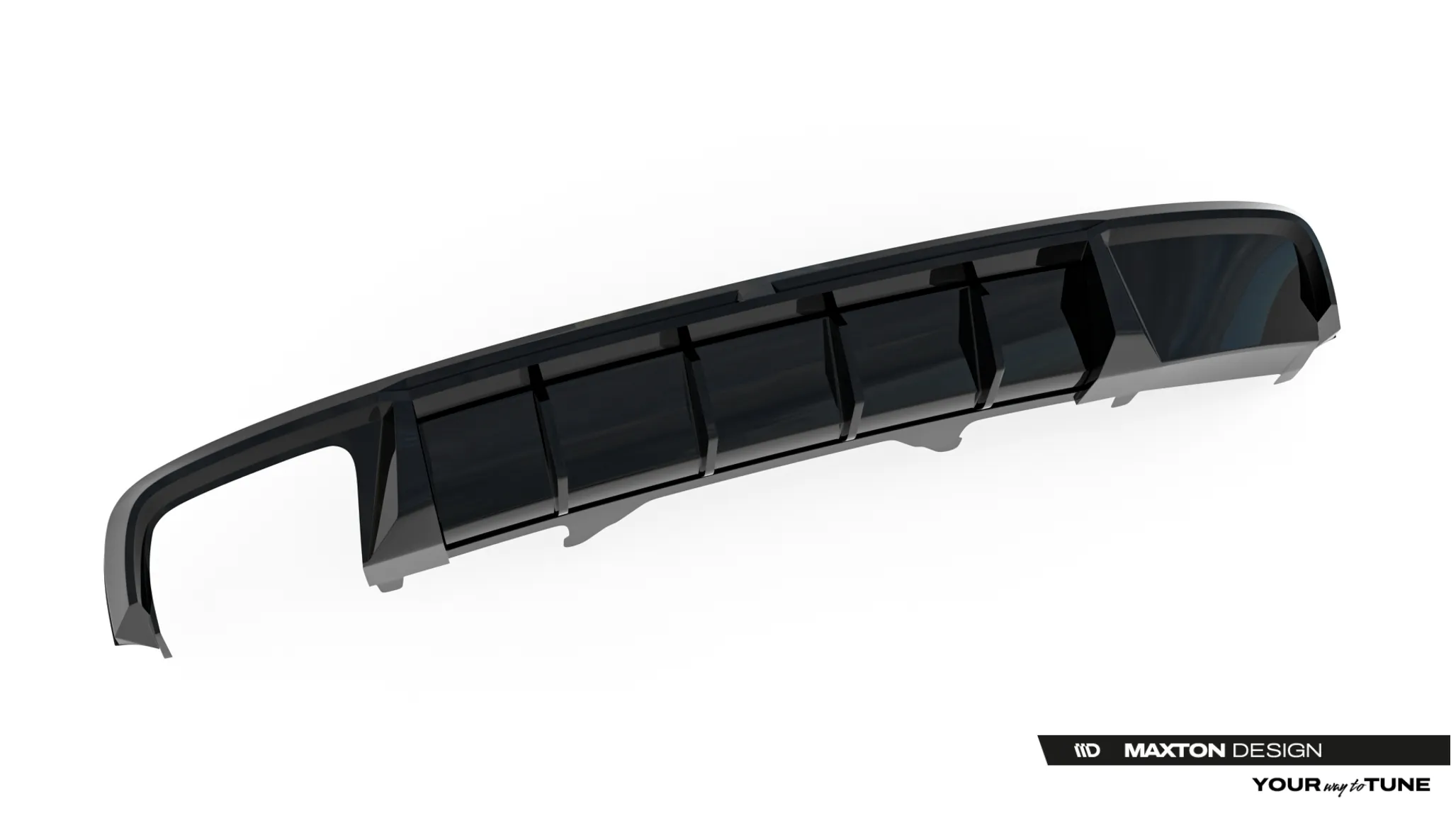Diffuser V.2 Audi A4 B9 2015 - 2019 | Glossy Black Edition – bilde 9