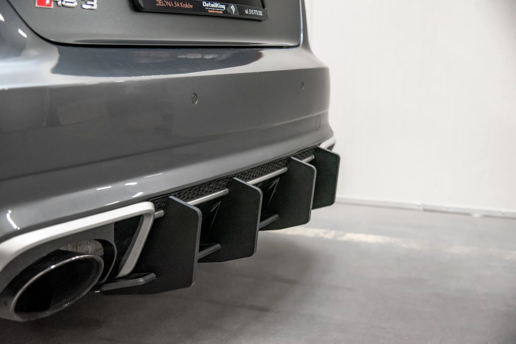 Diffuser V.2 Audi RS3 8V Sportback 2013-2020 | Street Pro Black Edition – bilde 3