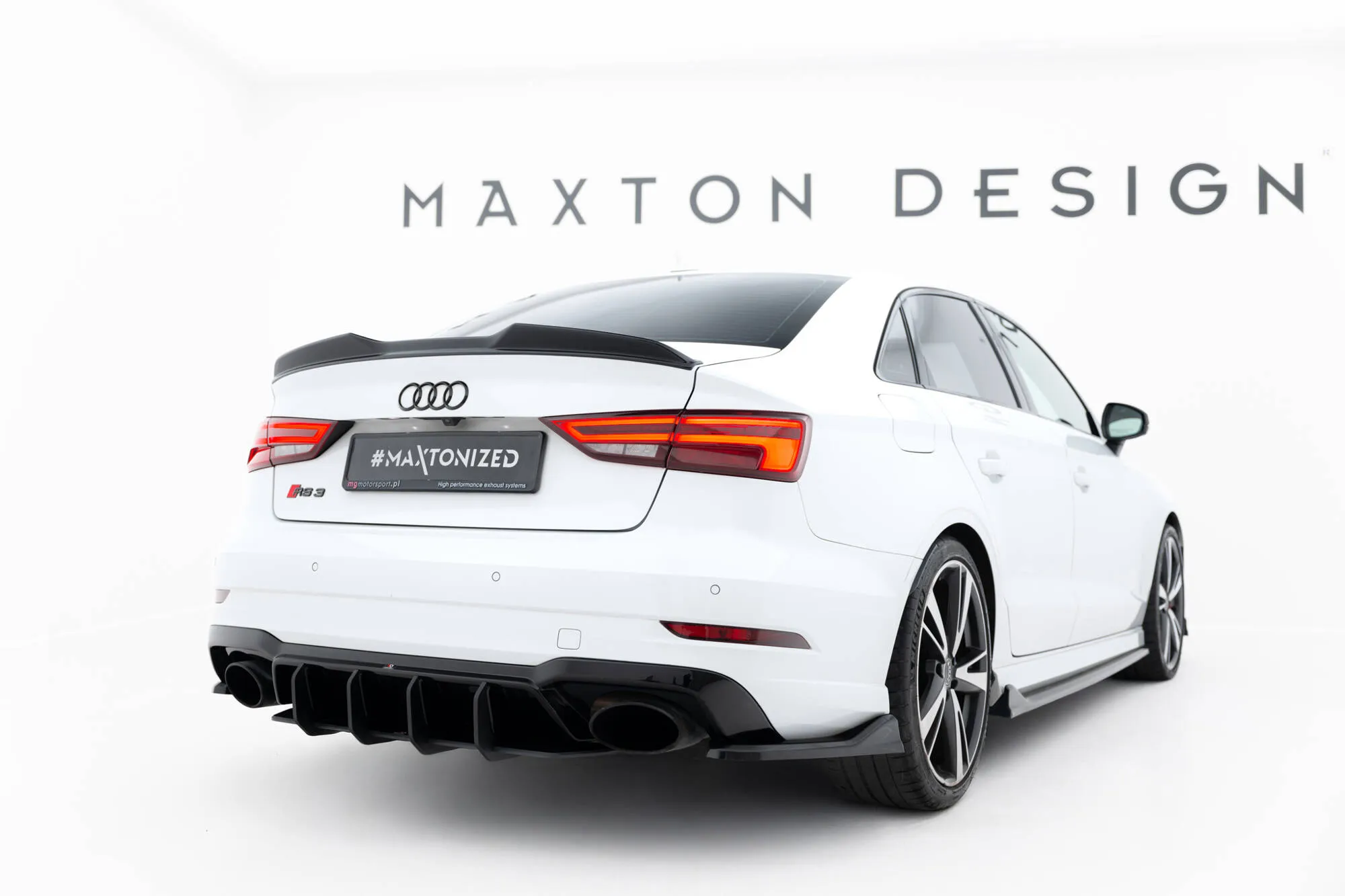 Diffuser V.2 Audi RS3 Sedan (8V) facelift 2017 - 2020 | Street Pro Black Edition
