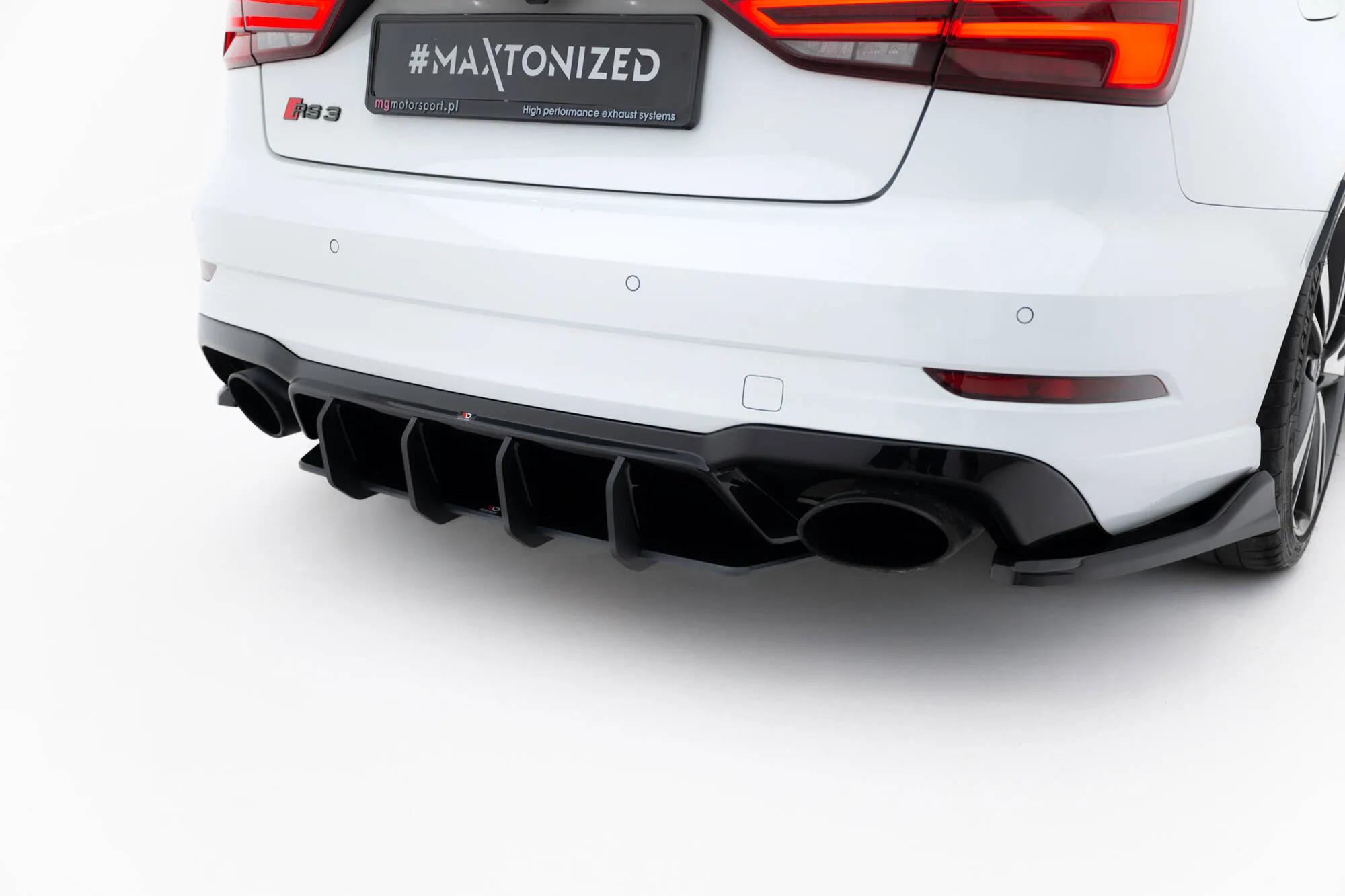 Diffuser V.2 Audi RS3 Sedan (8V) facelift 2017 - 2020 | Street Pro Black Edition – bilde 2