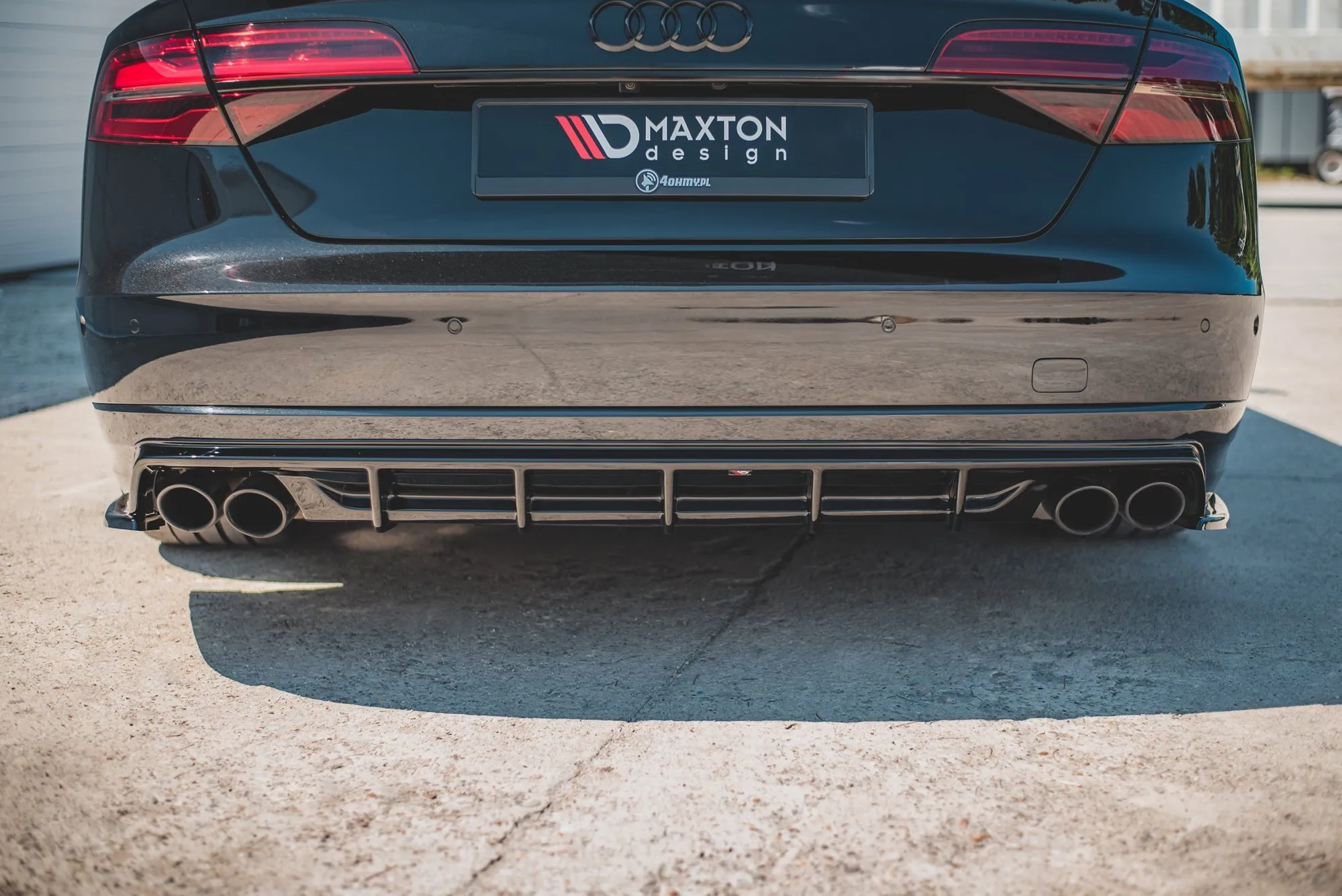 Diffuser V.2 Audi S8 D4 2015-2017 (Facelift) | Glossy Black Edition