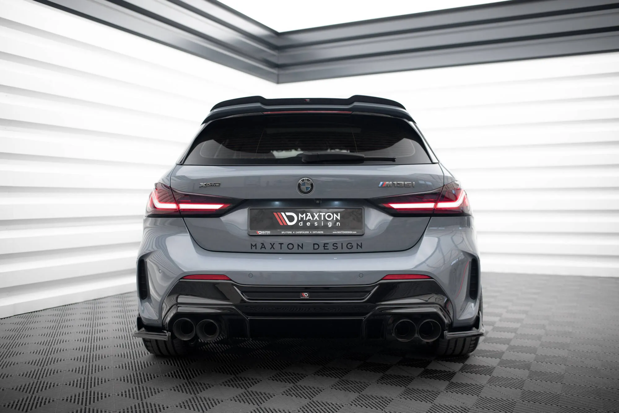 Diffuser V.2 BMW 1 (F40) M-Pack / BMW M135i (F40) 2019 - 2024 | Glossy Black Edition