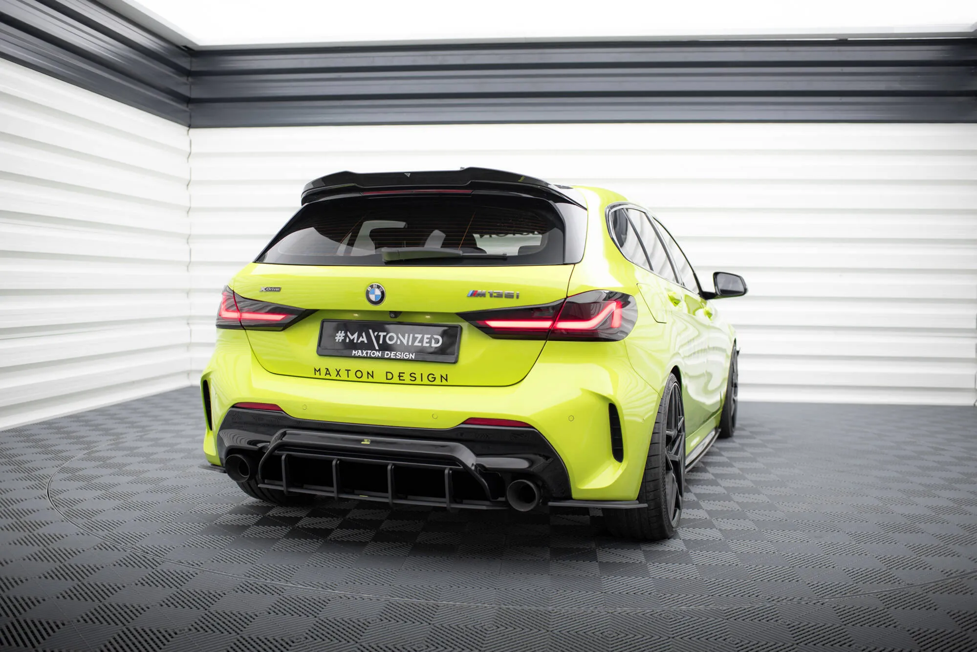 Diffuser V.2 BMW 1 (F40) M-Pack / BMW M135i (F40) 2019 - 2024 | Street Pro Black Edition – bilde 2