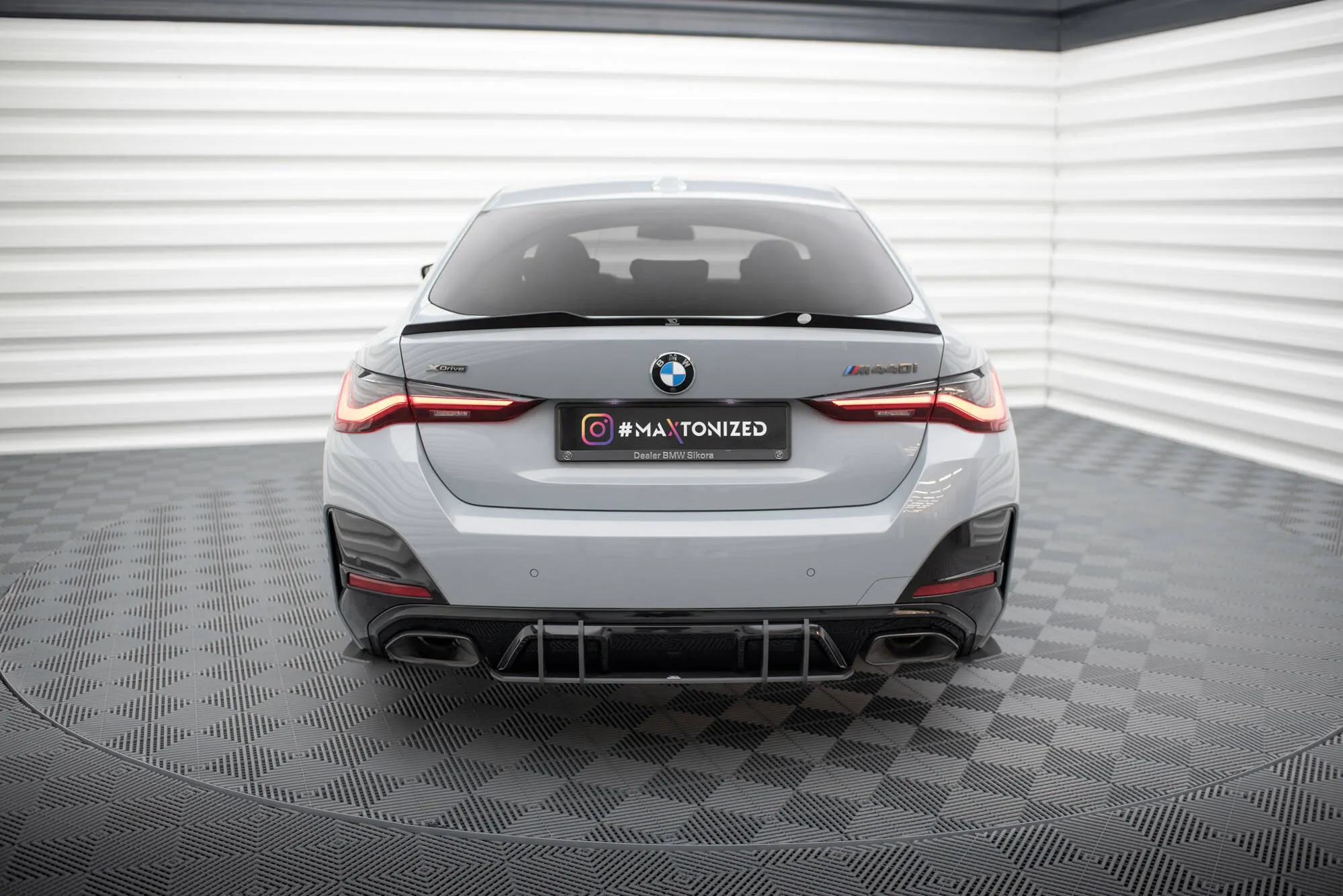 Diffuser V.2 BMW 4 Gran Coupe M440i (G26) 2021 - > | Street Pro Black Edition – bilde 2