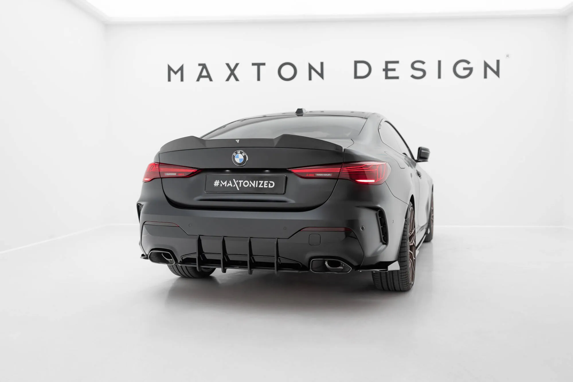 Diffuser V.2 BMW 4 (M-Pack/M440i) (G22/G23) 2020 -> | Street Pro Black Edition – bilde 2
