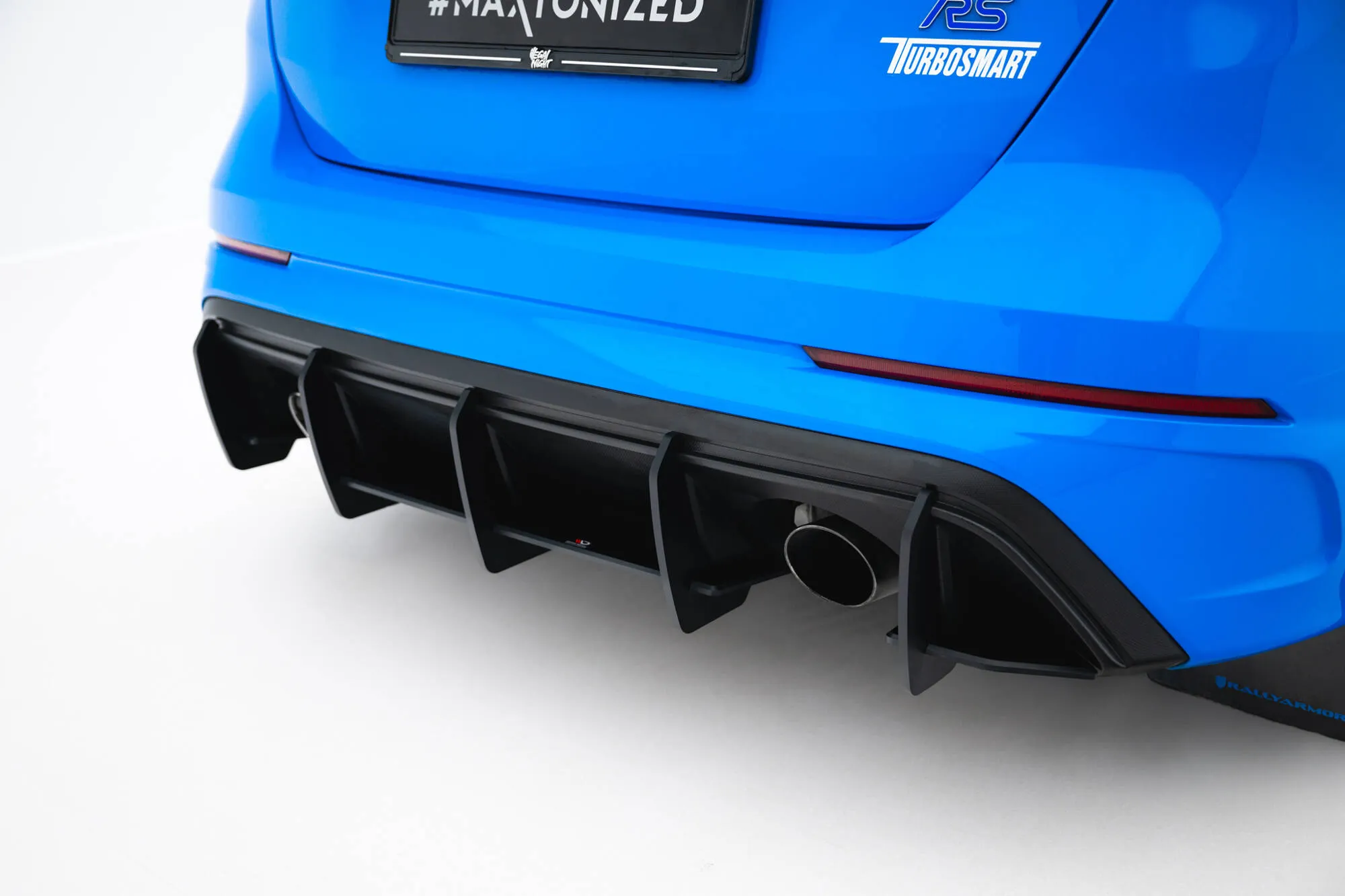 Diffuser V.2 Ford Focus III RS 2015 - 2018 | Street Pro Black Edition – bilde 2
