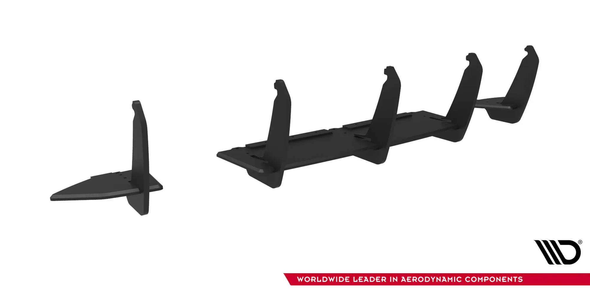 Diffuser V.2 Ford Focus III RS 2015 - 2018 | Street Pro Black Edition – bilde 4