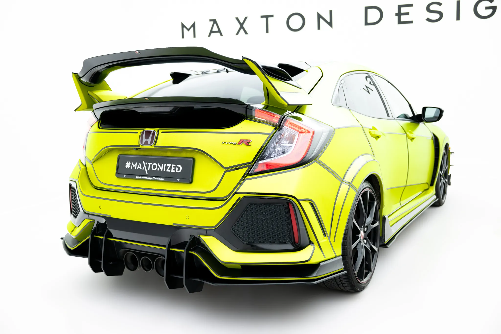 Diffuser V.2 Honda Civic X Type-R 2017-> | Street Pro Black Edition