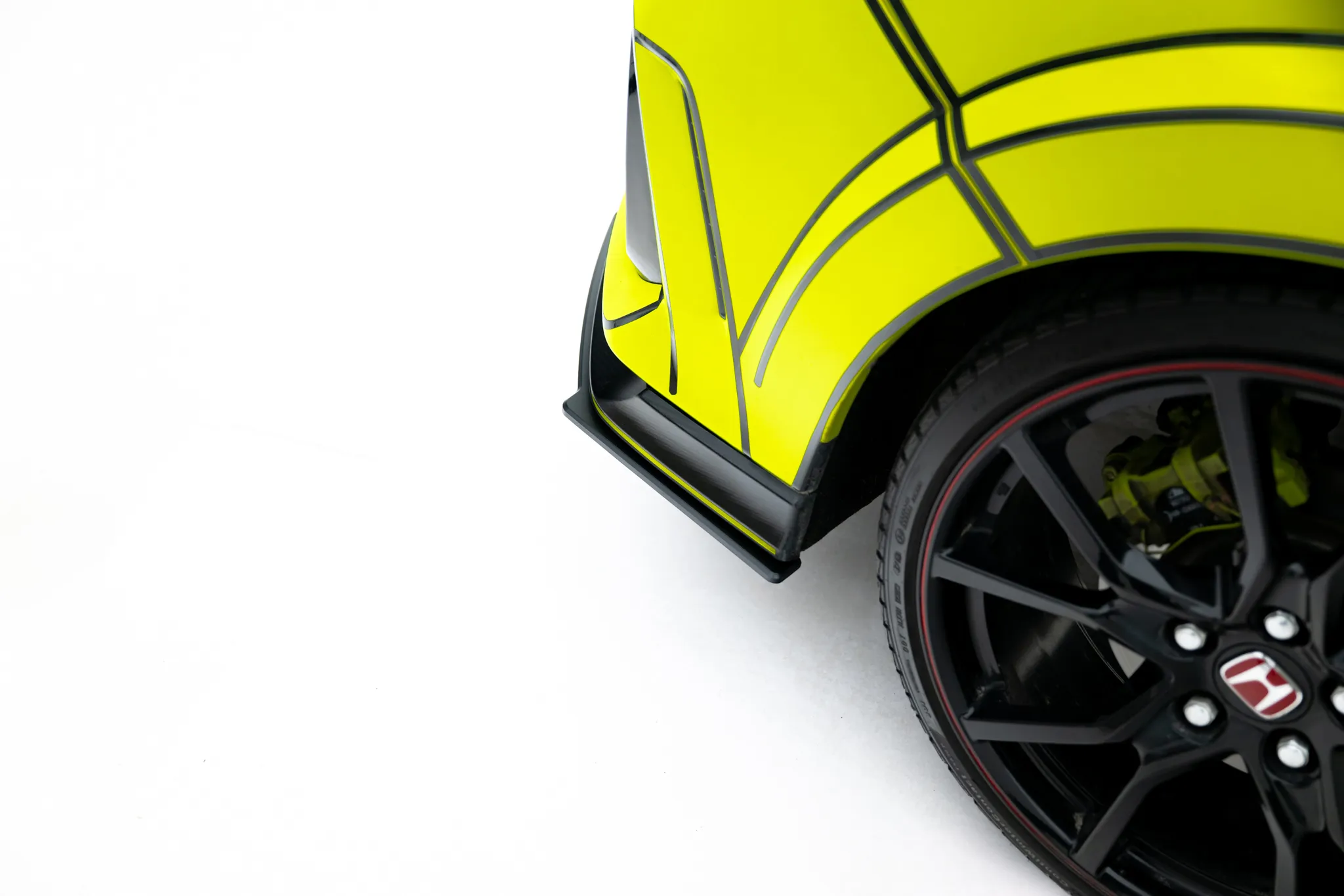 Diffuser V.2 Honda Civic X Type-R 2017-> | Street Pro Black Edition – bilde 3