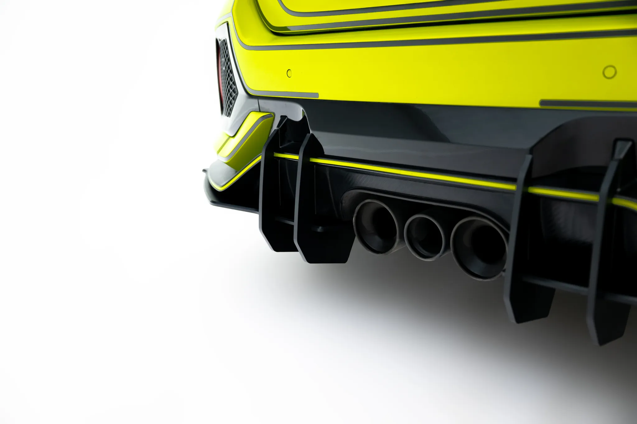 Diffuser V.2 Honda Civic X Type-R 2017-> | Street Pro Black Edition – bilde 4