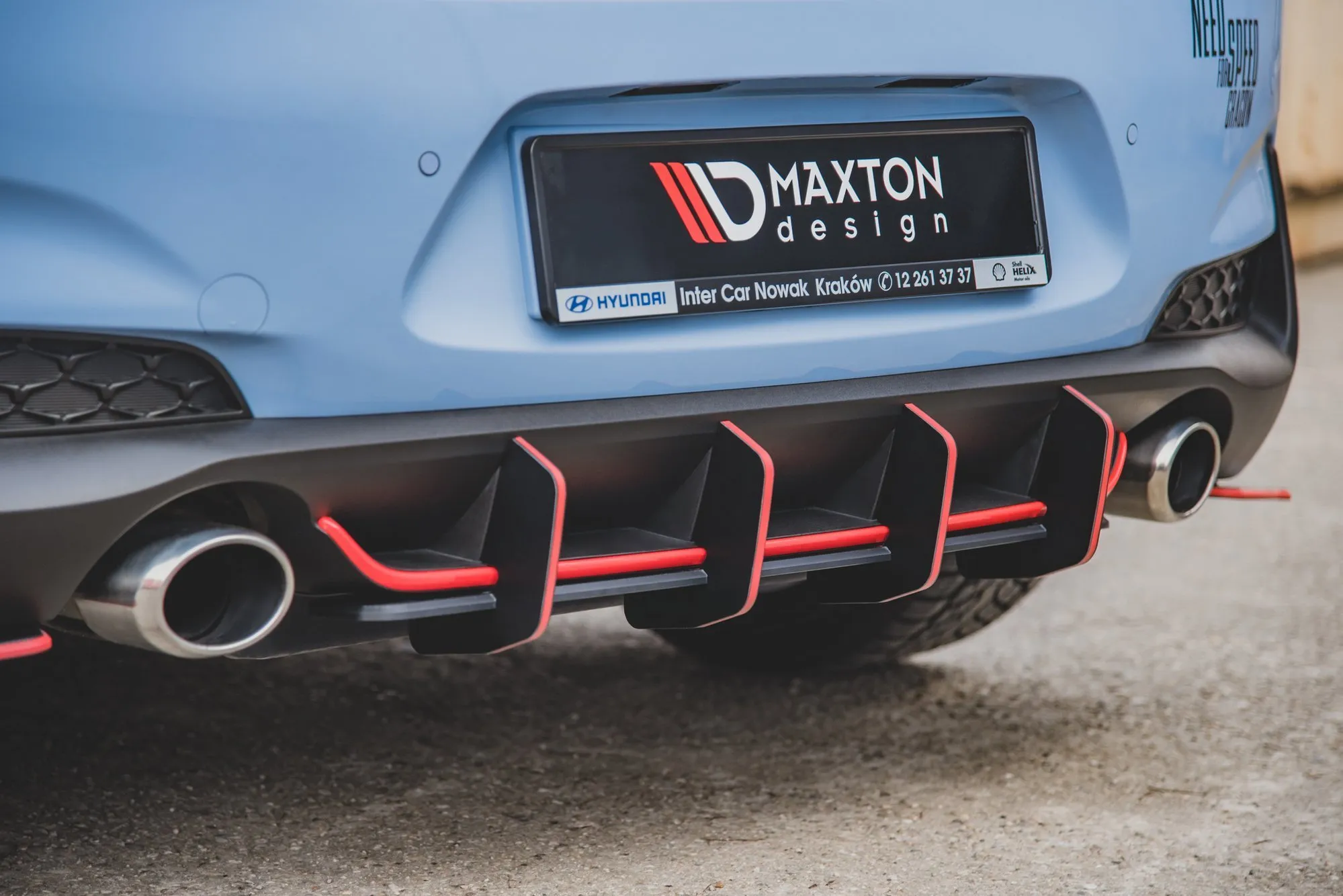 Diffuser V.2 Hyundai i30 III N 2017 -> | Street Pro Black Edition – bilde 10