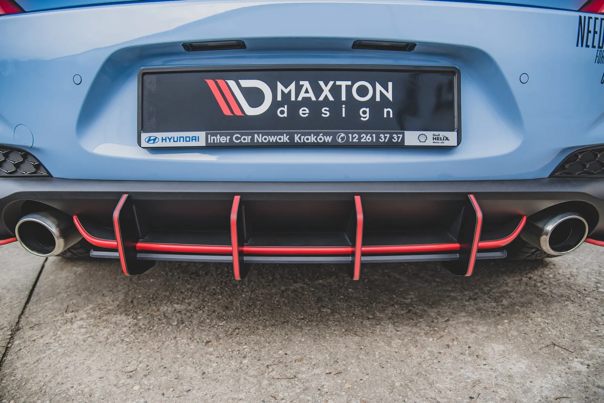Diffuser V.2 Hyundai i30 III N 2017 -> | Street Pro Black Edition – bilde 11
