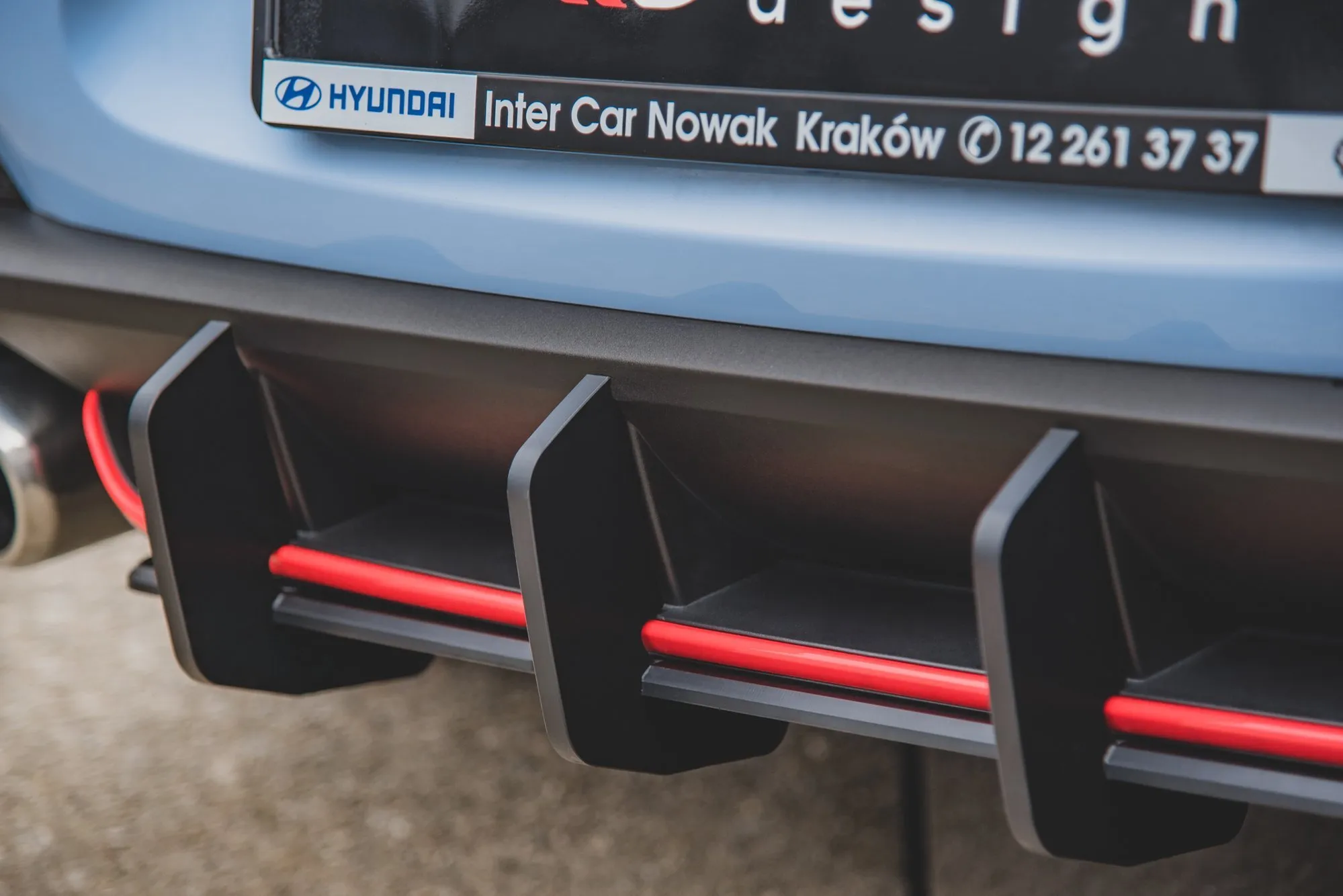 Diffuser V.2 Hyundai i30 III N 2017 -> | Street Pro Black Edition – bilde 3