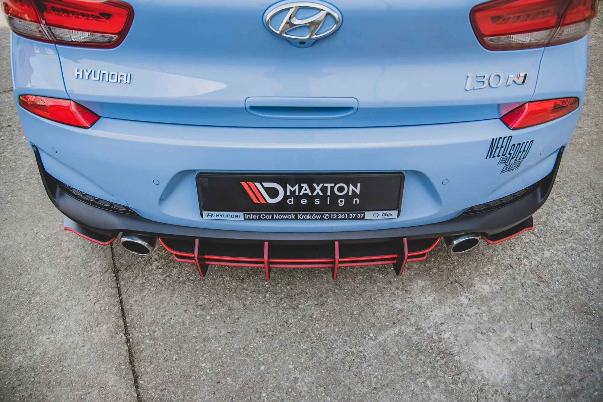 Diffuser V.2 Hyundai i30 III N 2017 -> | Street Pro Black Edition – bilde 6