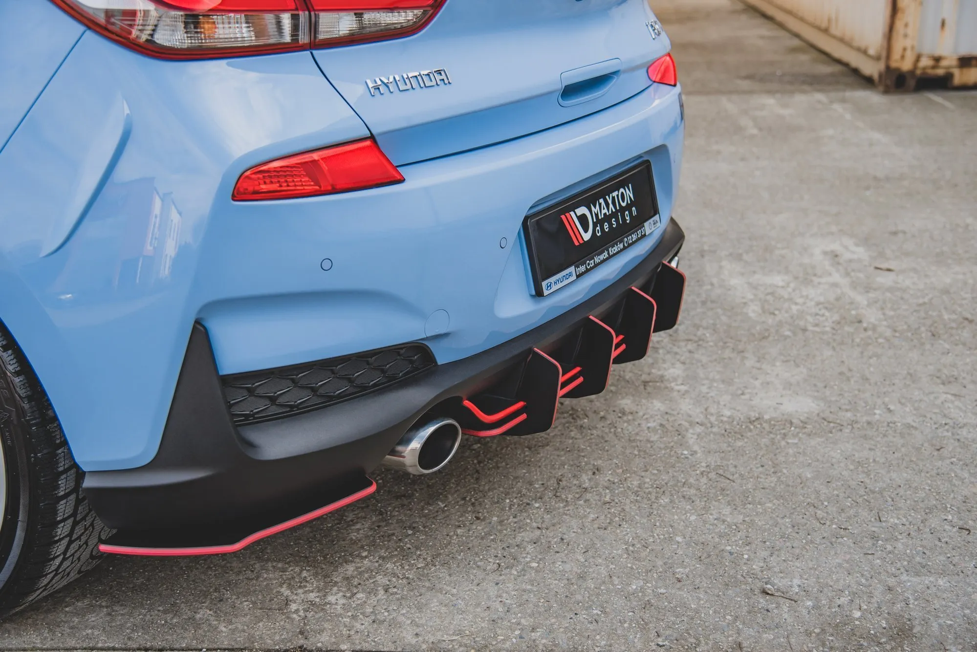 Diffuser V.2 Hyundai i30 III N 2017 -> | Street Pro Black Edition – bilde 7