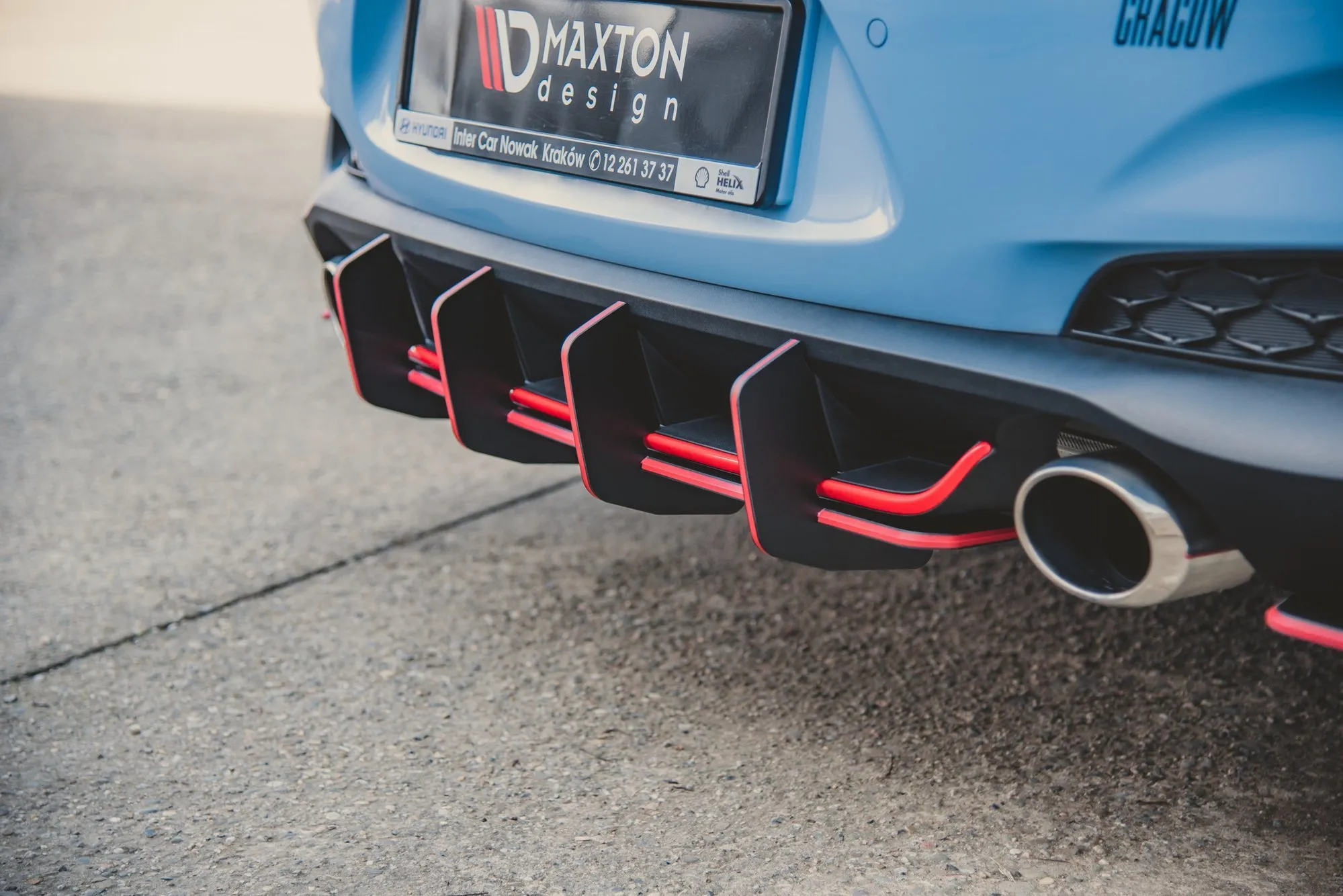 Diffuser V.2 Hyundai i30 III N 2017 -> | Street Pro Black Edition – bilde 8