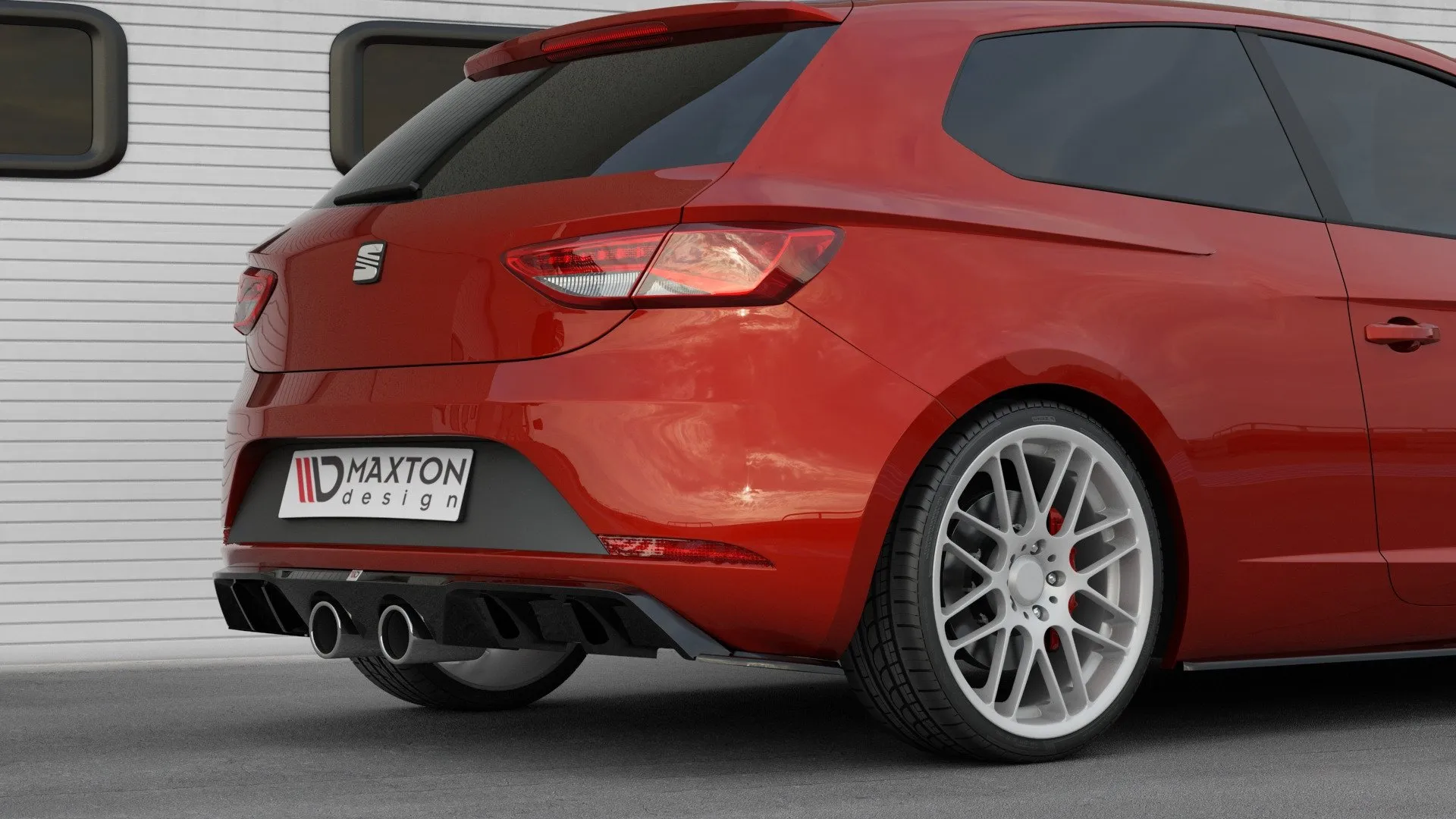 Diffuser V.2 Seat Leon III Cupra / Leon FR Facelift 2017-2020 | Glossy Black Edition – bilde 2