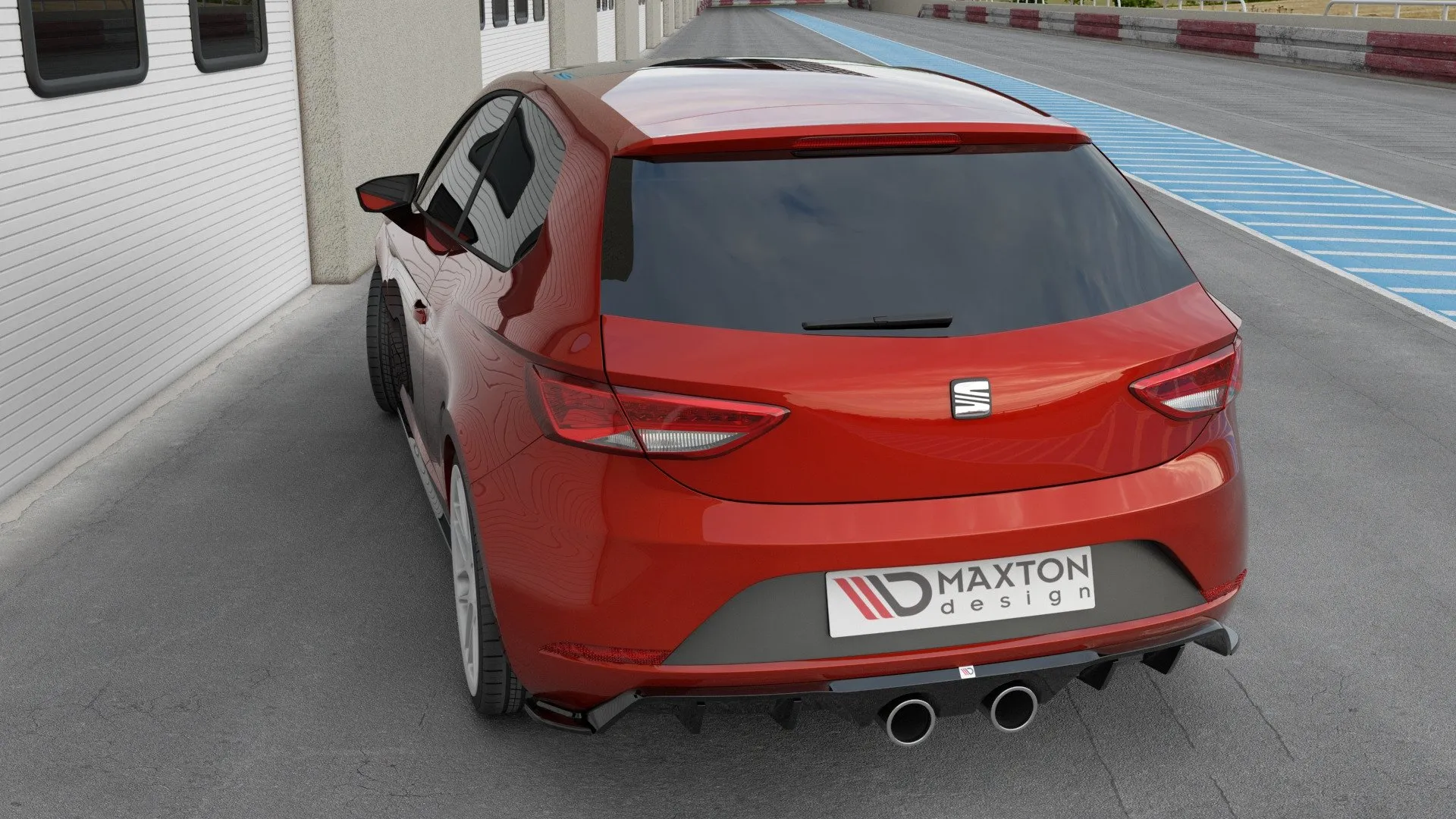 Diffuser V.2 Seat Leon III Cupra / Leon FR Facelift 2017-2020 | Glossy Black Edition – bilde 3