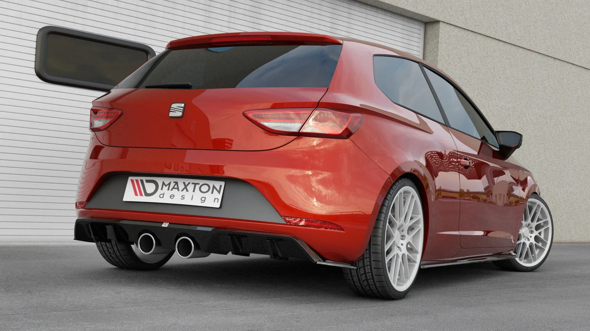 Diffuser V.2 Seat Leon III Cupra / Leon FR Facelift 2017-2020 | Glossy Black Edition – bilde 4