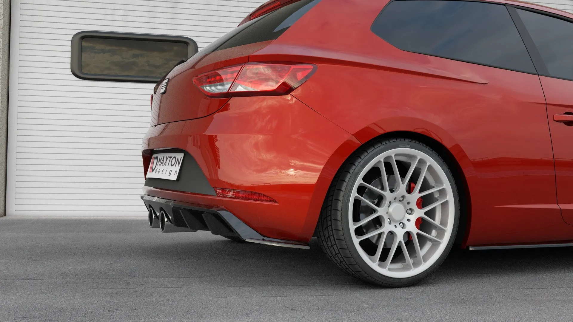 Diffuser V.2 Seat Leon III Cupra / Leon FR Facelift 2017-2020 | Glossy Black Edition – bilde 5