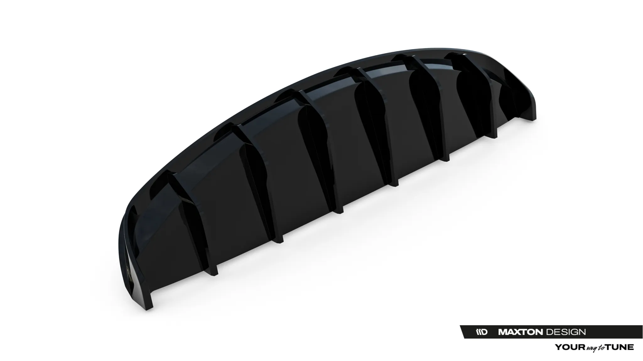 Diffuser V.2 Tesla Model 3 2017 - 2023 | Glossy Black Edition – bilde 2