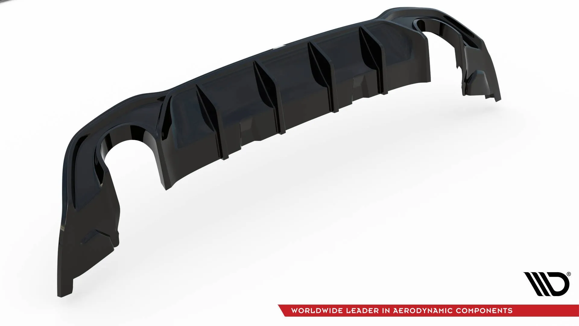 Diffuser V.2 V.1 VW Golf VIII R 2020-> / VW Golf VIII GTI 2020-> | Glossy Black Edition – bilde 10