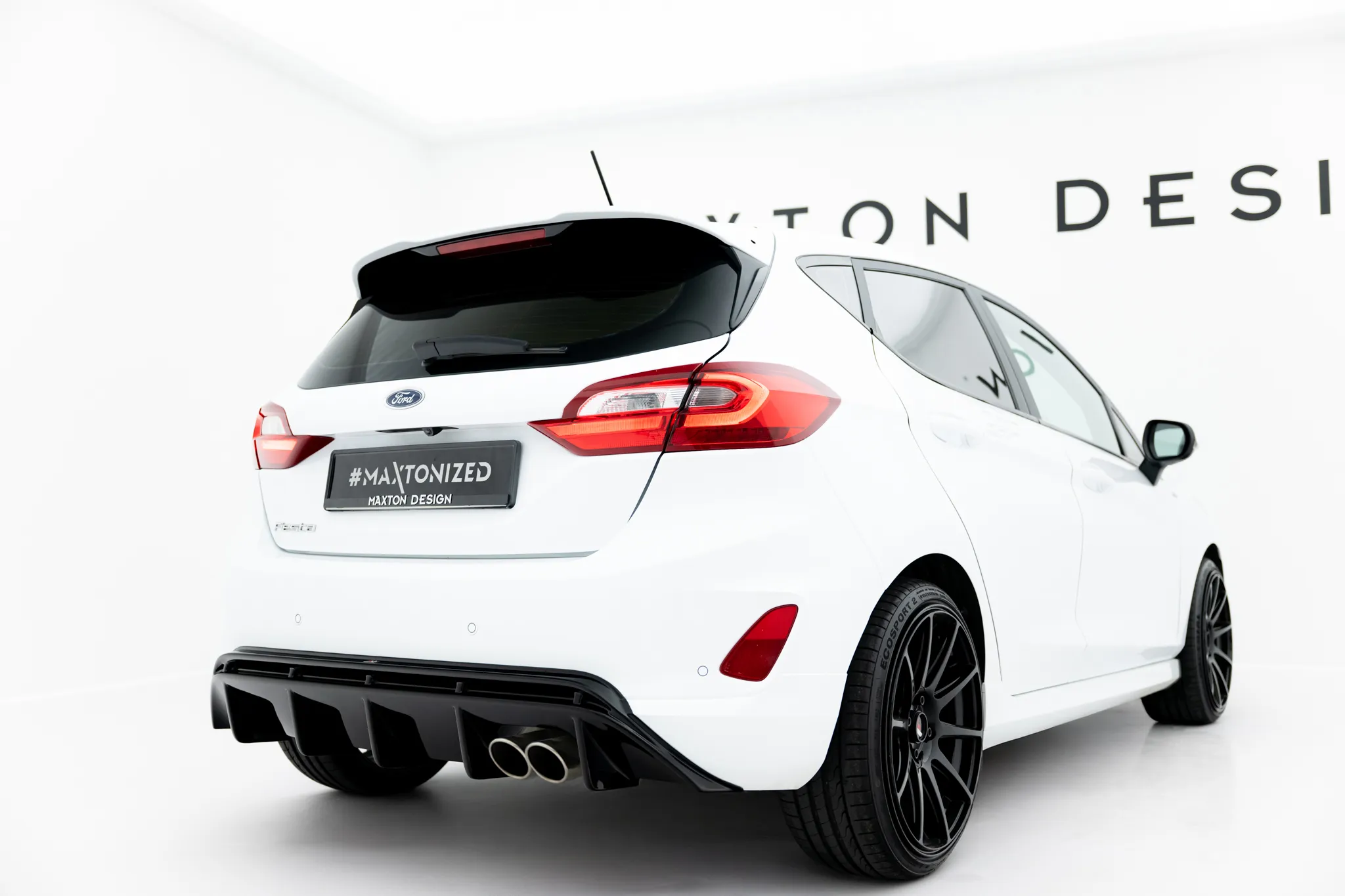 Diffuser V.2 V.2 Ford Fiesta Mk7 ST / ST-Line 2016 - 2023 | Glossy Black Edition
