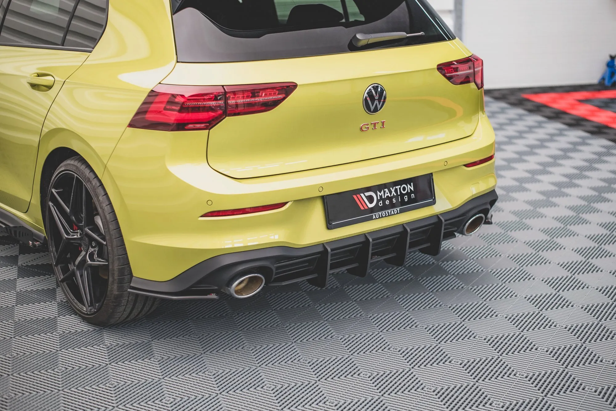 Diffuser V.2 VW Golf VIII GTI Clubsport 2020-> | Street Pro Black Edition