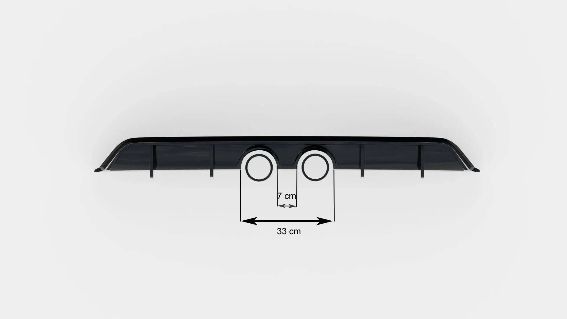Diffuser V.2 VW Scirocco III 2008-2014 | Glossy Black Edition – bilde 5