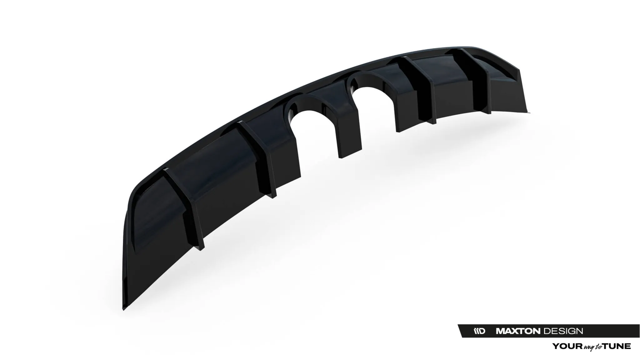 Diffuser V.2 VW Scirocco III 2008-2014 | Glossy Black Edition – bilde 6