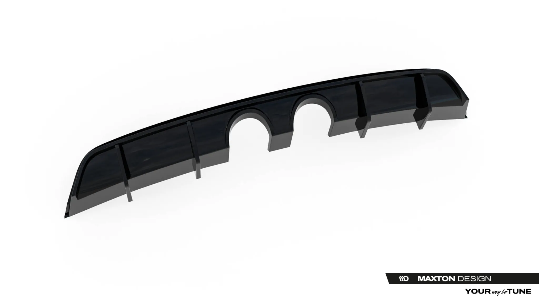 Diffuser V.2 VW Scirocco III 2008-2014 | Glossy Black Edition – bilde 7