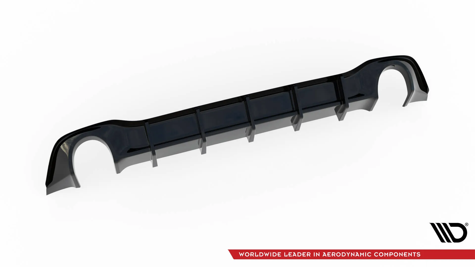 Diffuser V.3 V.1 VW Golf VIII R 2020-> / VW Golf VIII GTI 2020-> | Glossy Black Edition – bilde 9