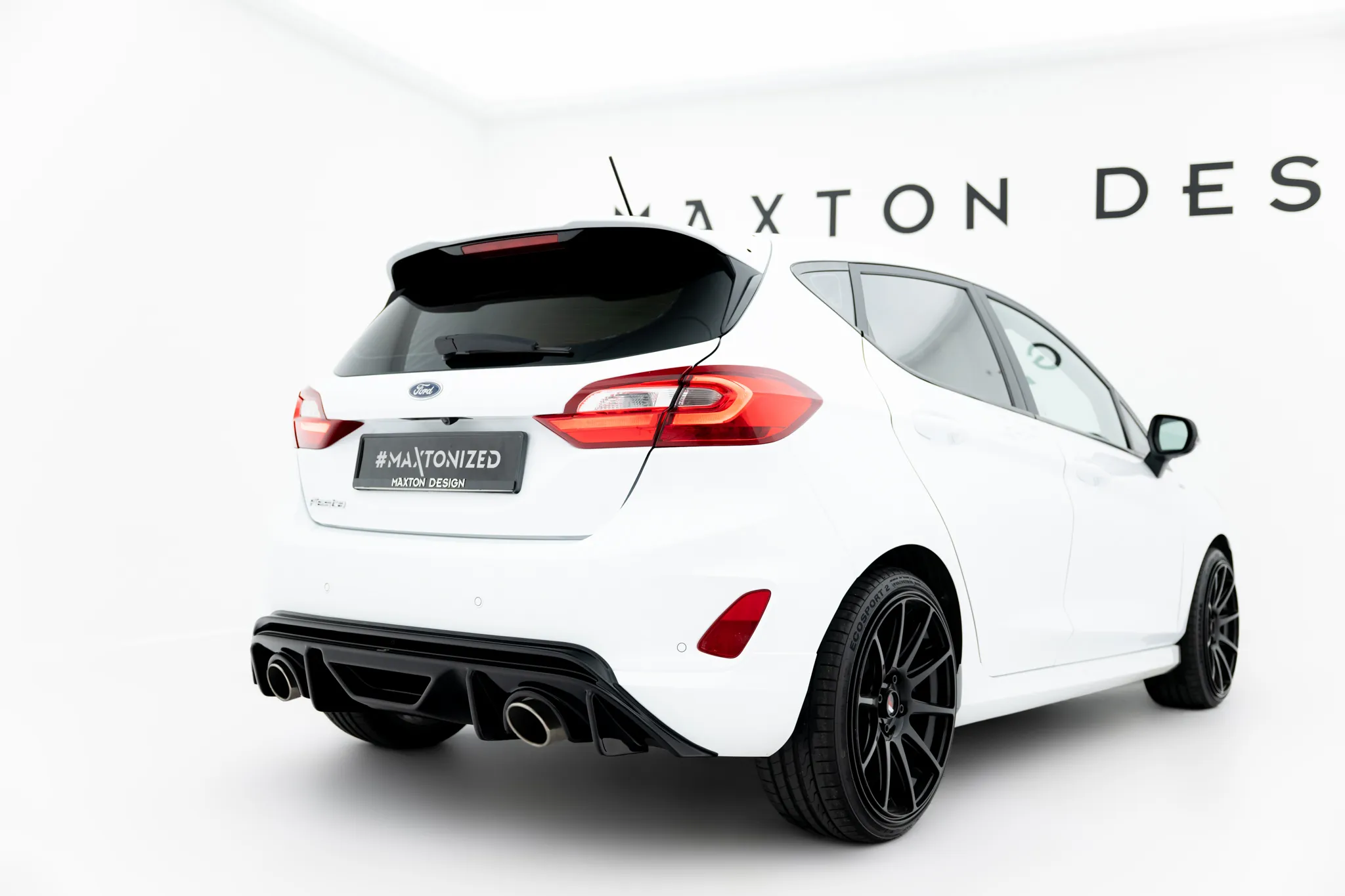 Diffuser V.3 V.2 Ford Fiesta Mk7 ST / ST-Line 2016 - 2023 | Glossy Black Edition