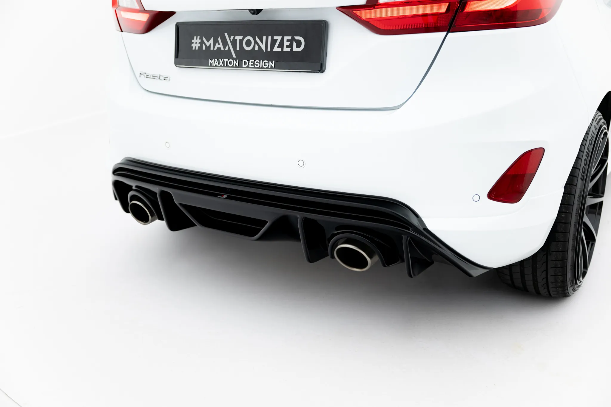 Diffuser V.3 V.2 Ford Fiesta Mk7 ST / ST-Line 2016 - 2023 | Glossy Black Edition – bilde 2